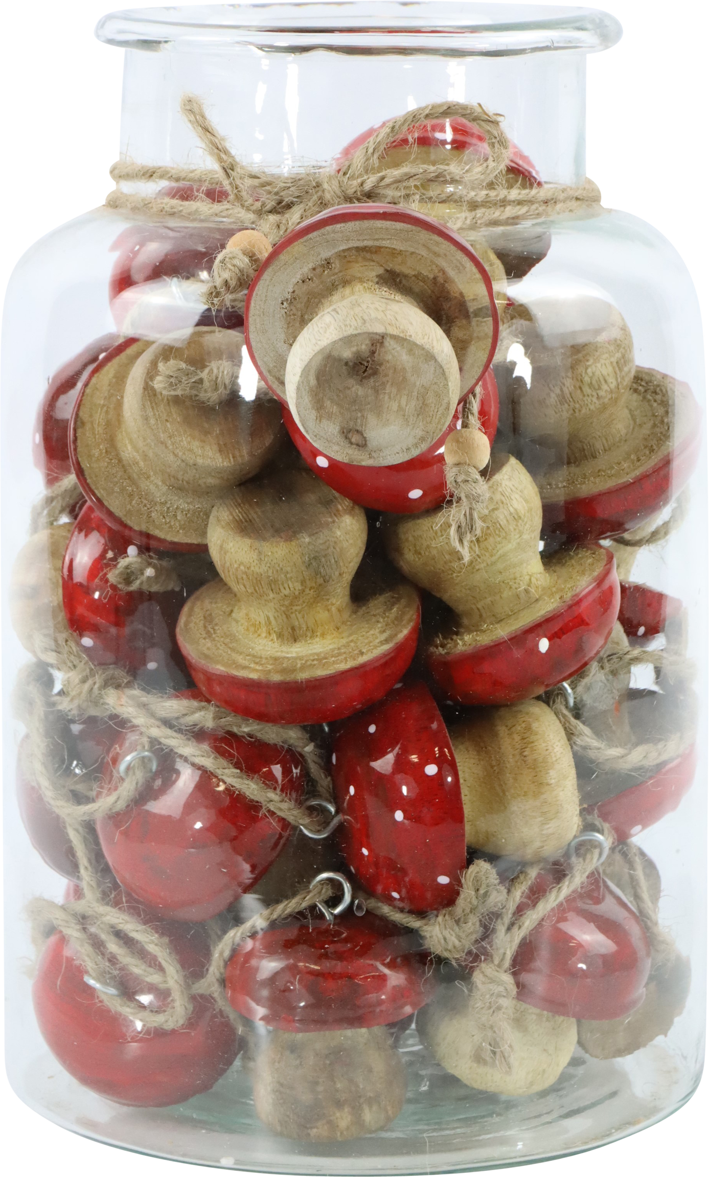 1092 VERRE AVEC PENDENTIFS ROUGE 33P