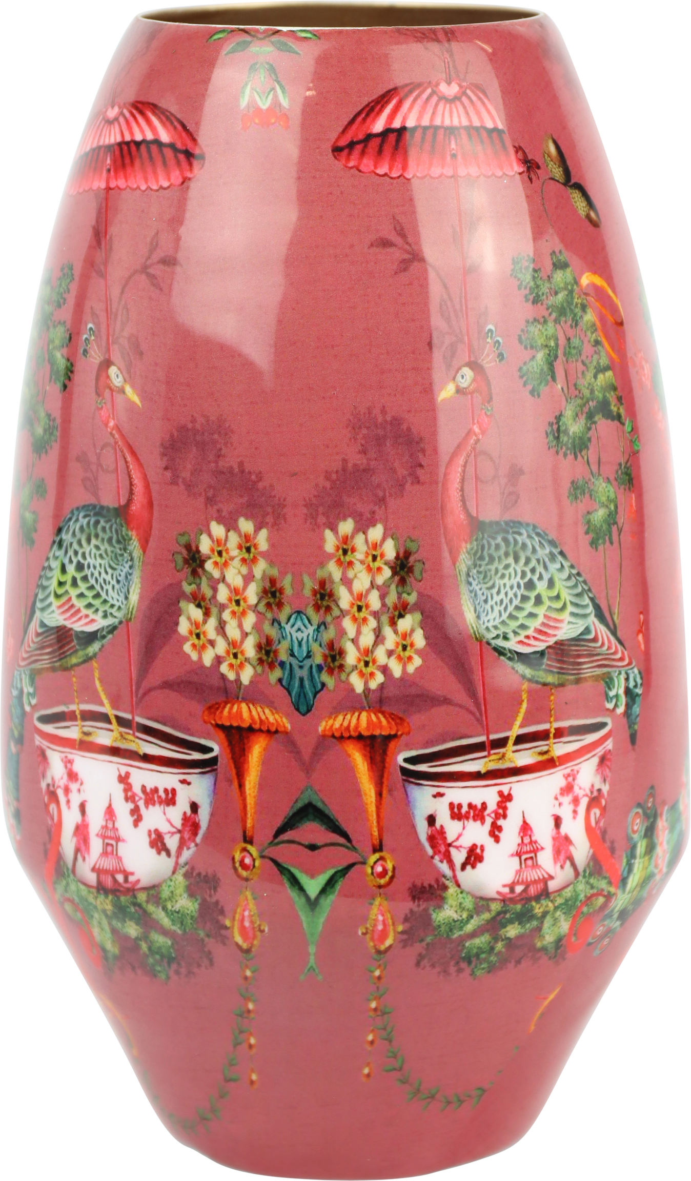 1184 VASE ASIAN FAUNA