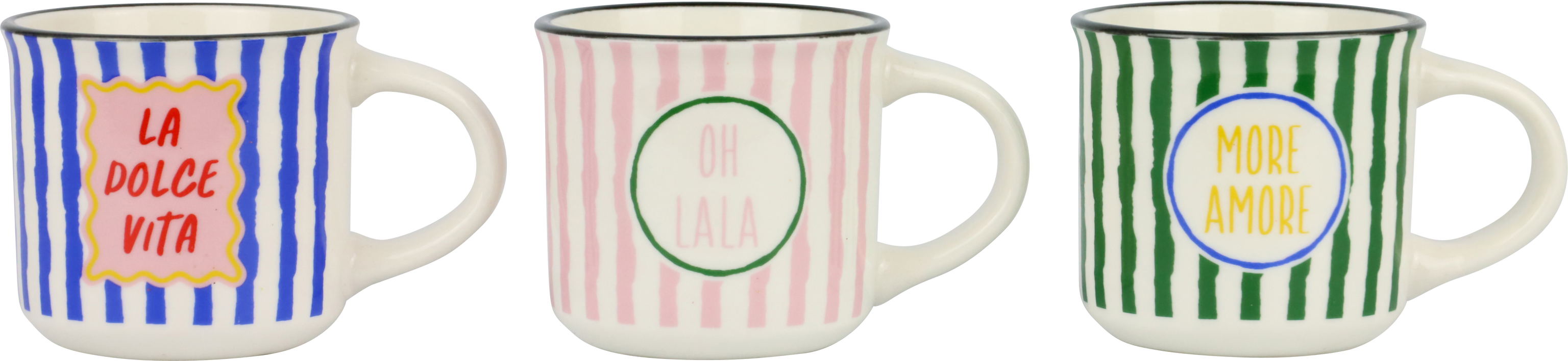 1255 TAZAS DE ESPRES MESSAGE OFJOY  S/3