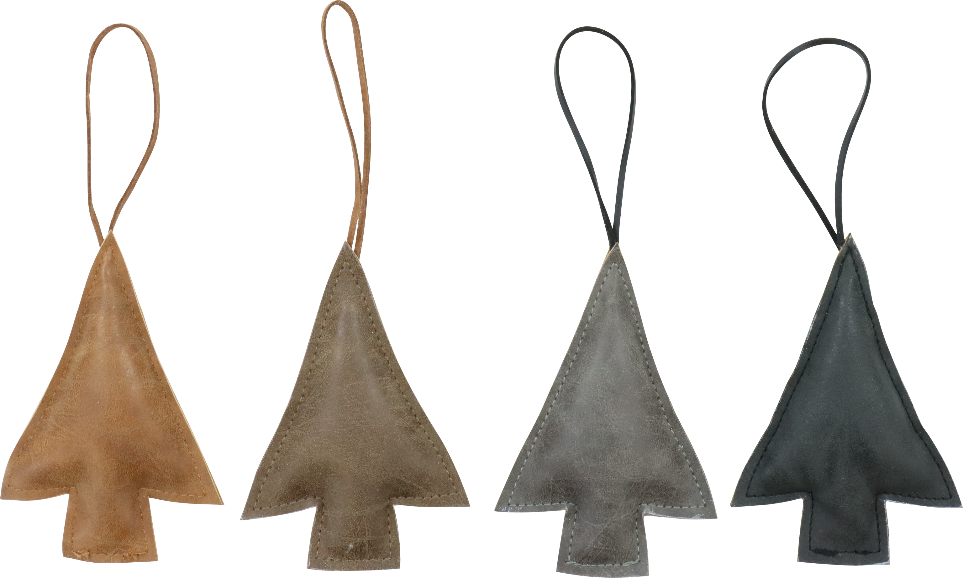 1283 LEDERHÄNGER BÄUME  S/4