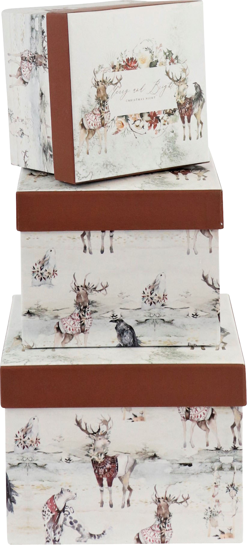 1382 SCATOLE  MERRY&BRIGHT  3PZ