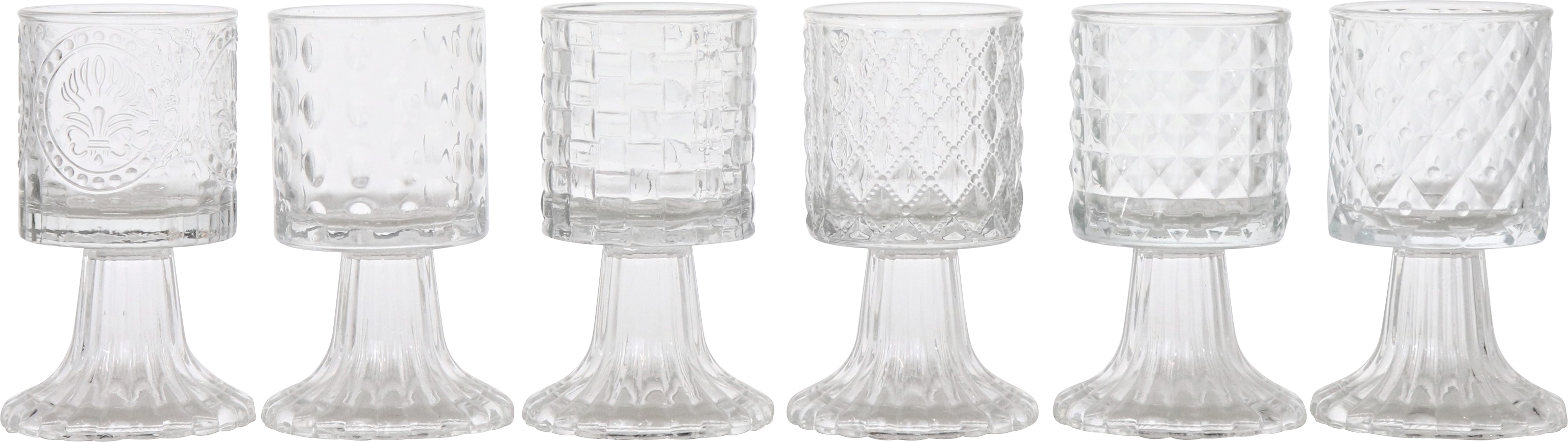 1902 COPPE IN VETRO  FARO  6PZ