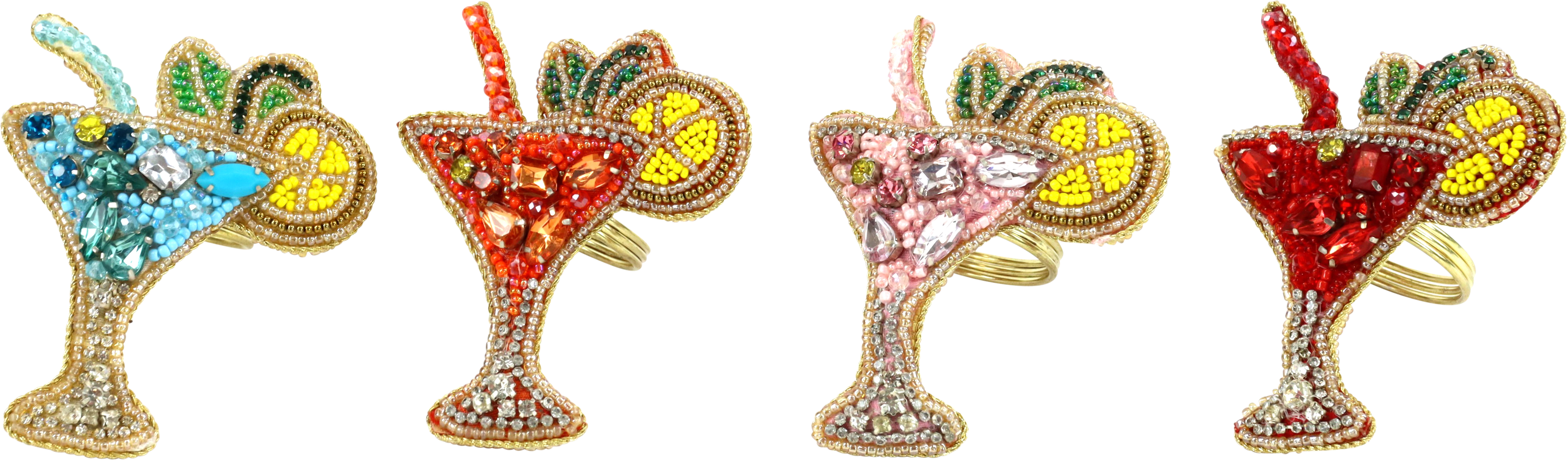 1928 ANILLOS SERVILLETA COCKTAIL  S/4
