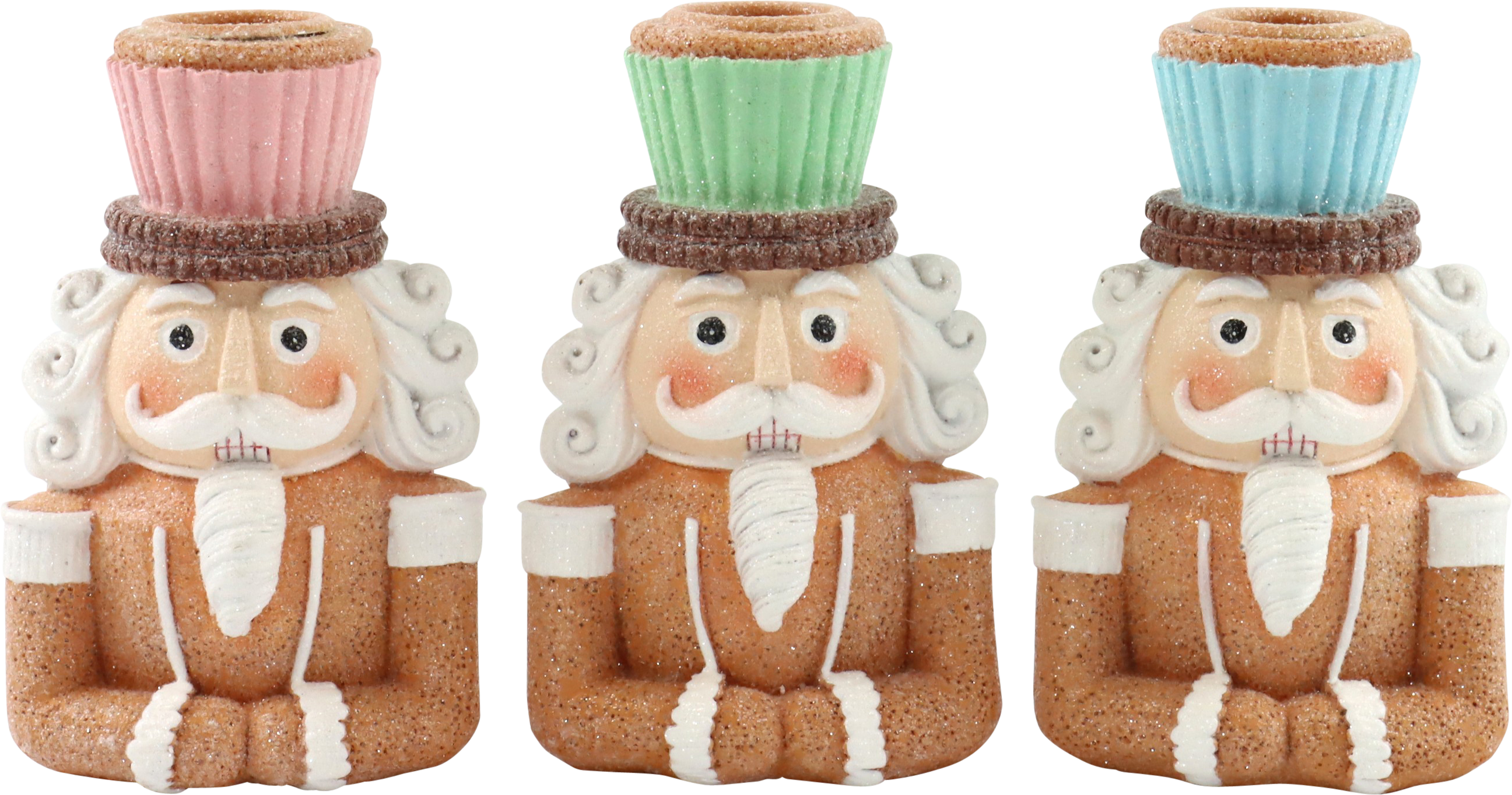 2137 PORTACANDELE GINGERWOOD  3PZ