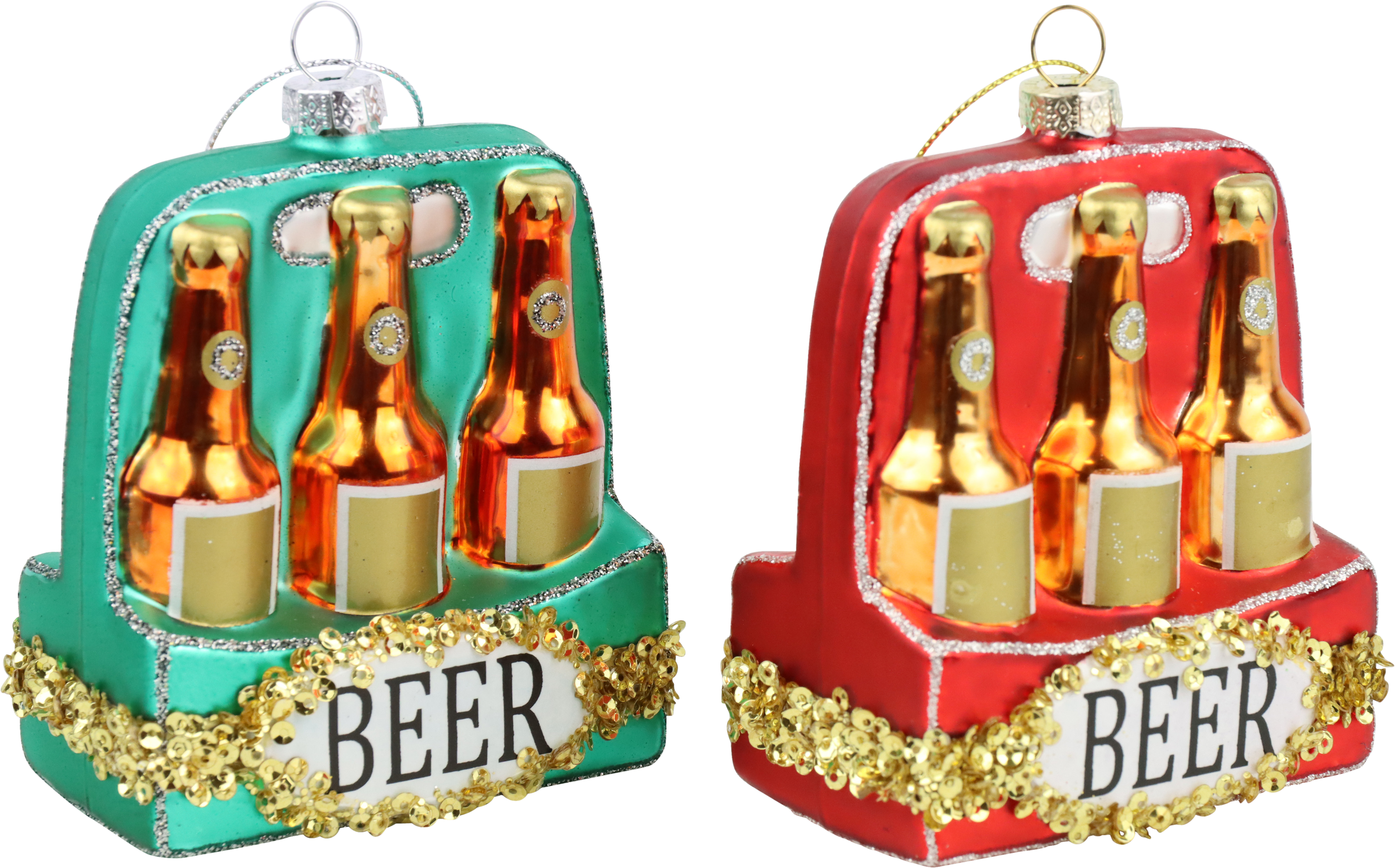 2293 DECO DE CRISTAL «CERVEZA» S/2