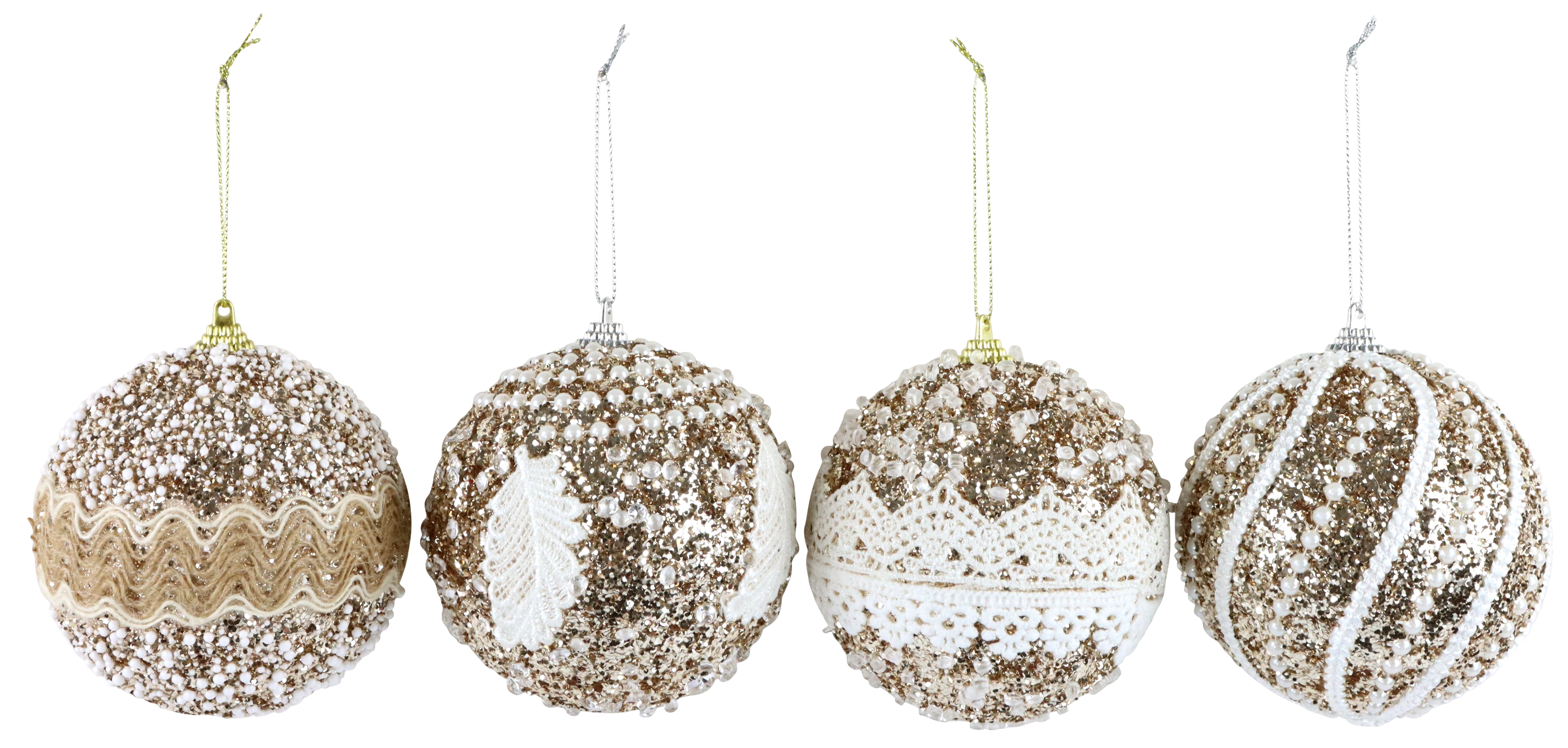 2422 BOULES  DENTELLE  4P