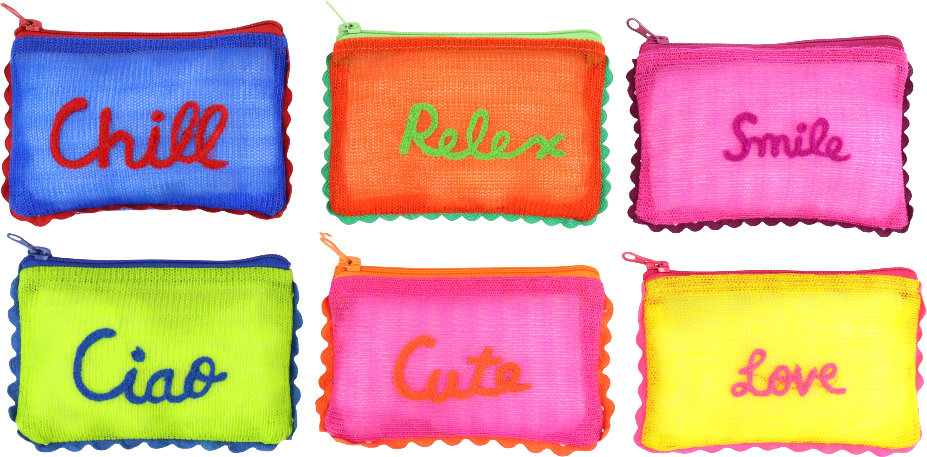 2433 ZIP-BAGS COLOR VIBES  S/6