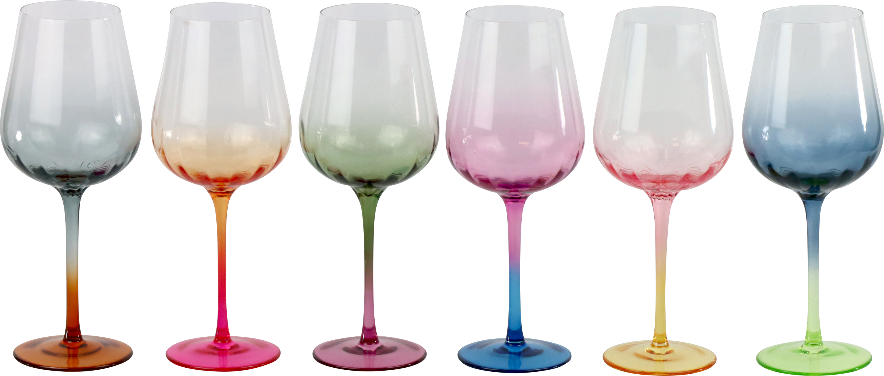 2515 VERRES À VIN  RAINBOW  6P