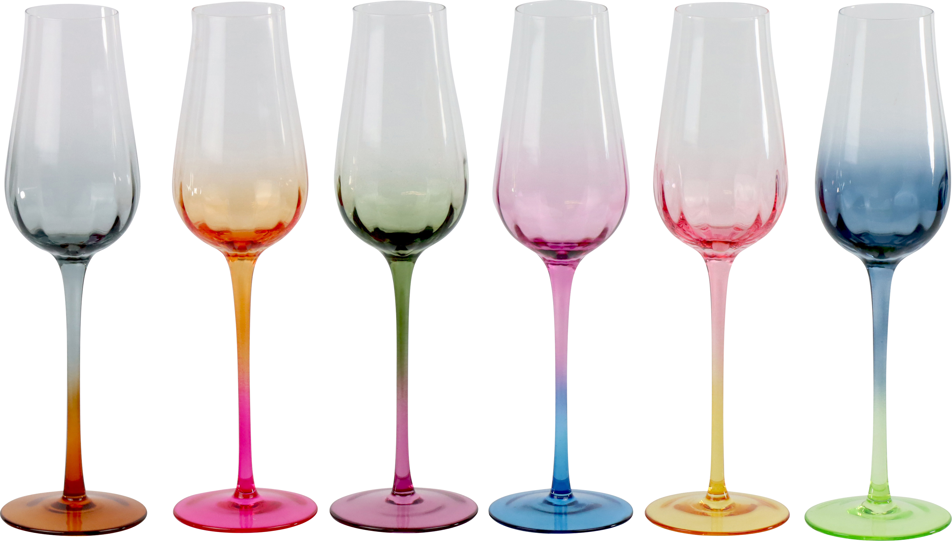 2520 COUPES À CHAMPAGNE  RAINBOW  6P