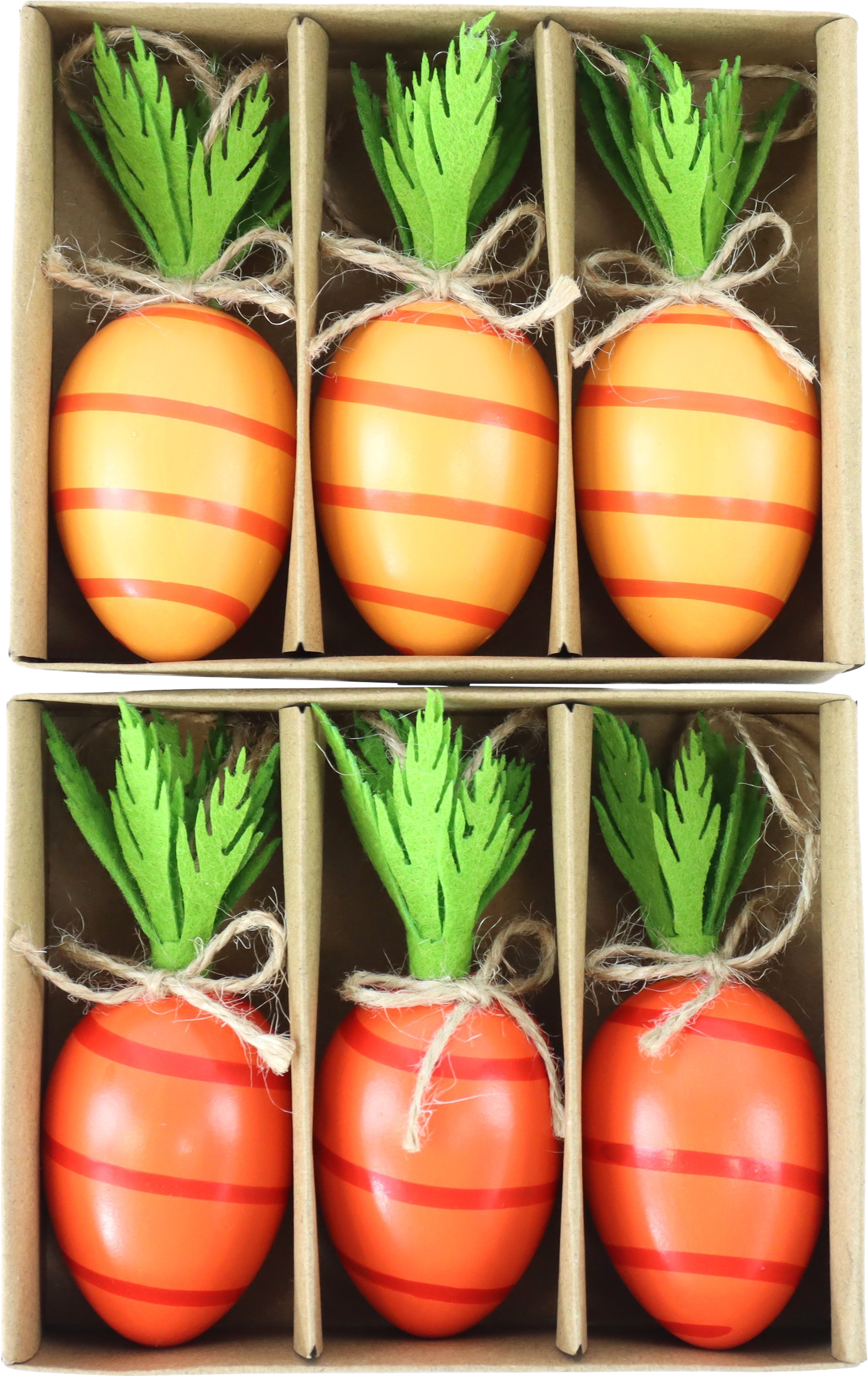 2616 HUEVOS DECO CARROT GLOW  S/6