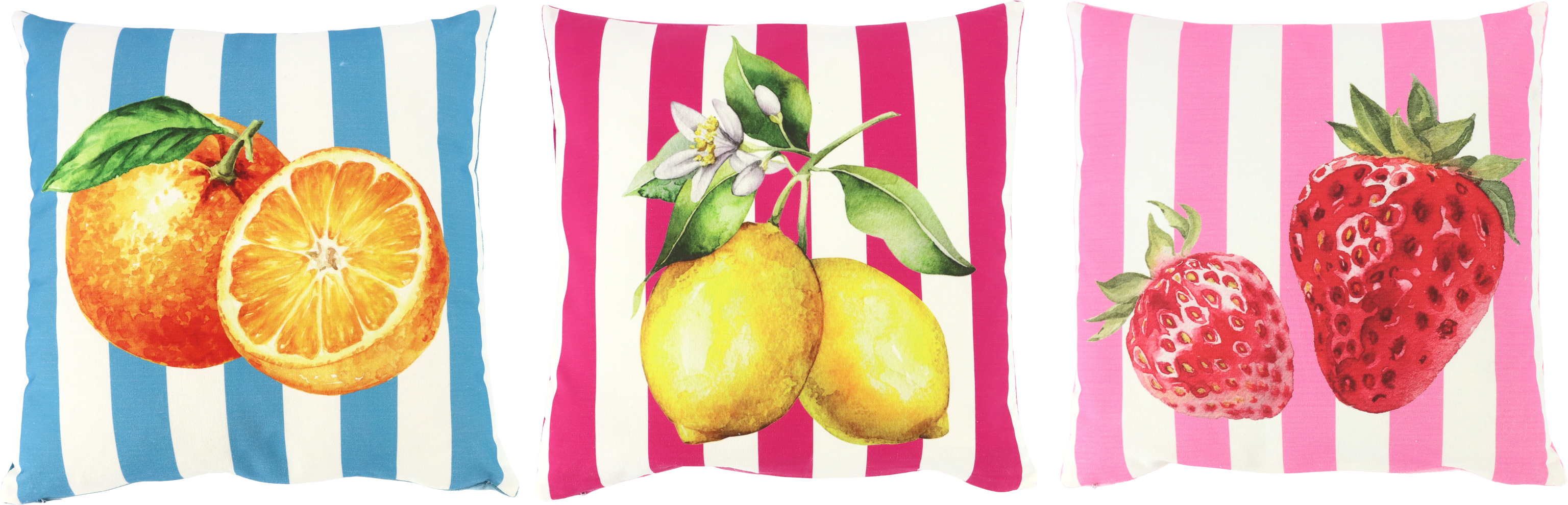 2670 FUNDAS COJÍN FRUIT PARTY 40x40 S/3