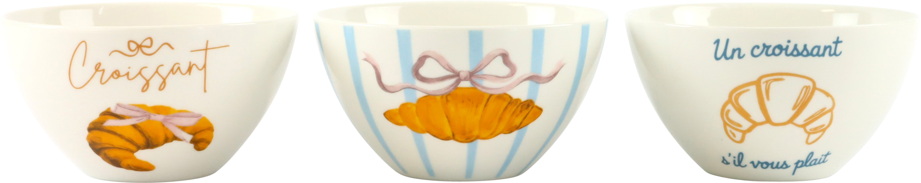 2675 BOWLS MAISON CROISSANT  S/3