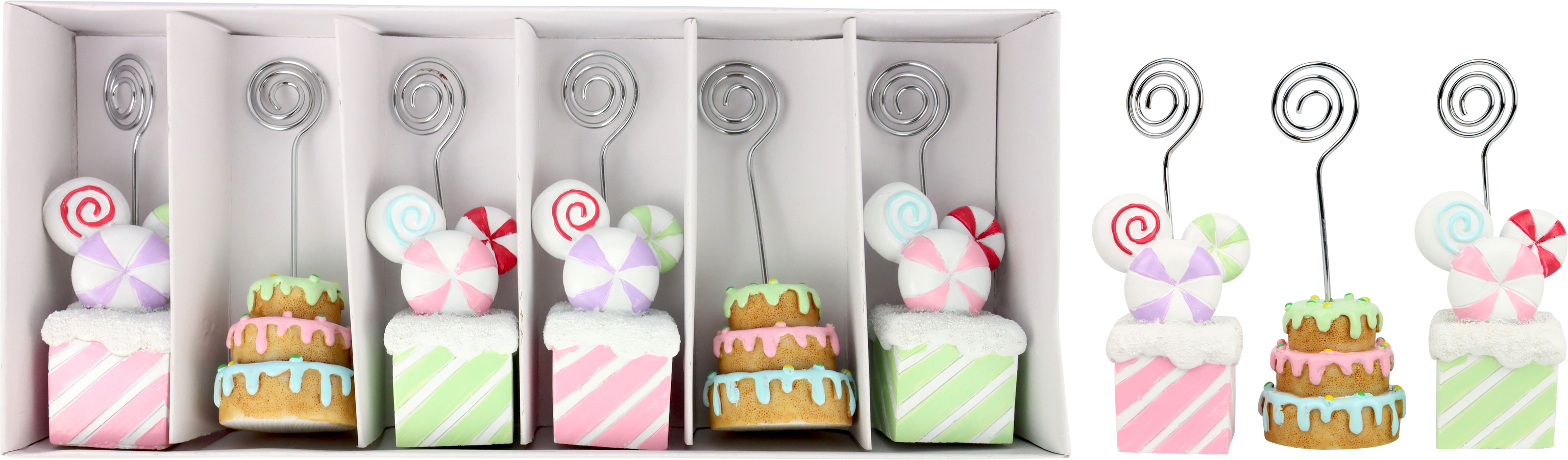 2866 KARTENHALTER CANDY XMAS  S/6