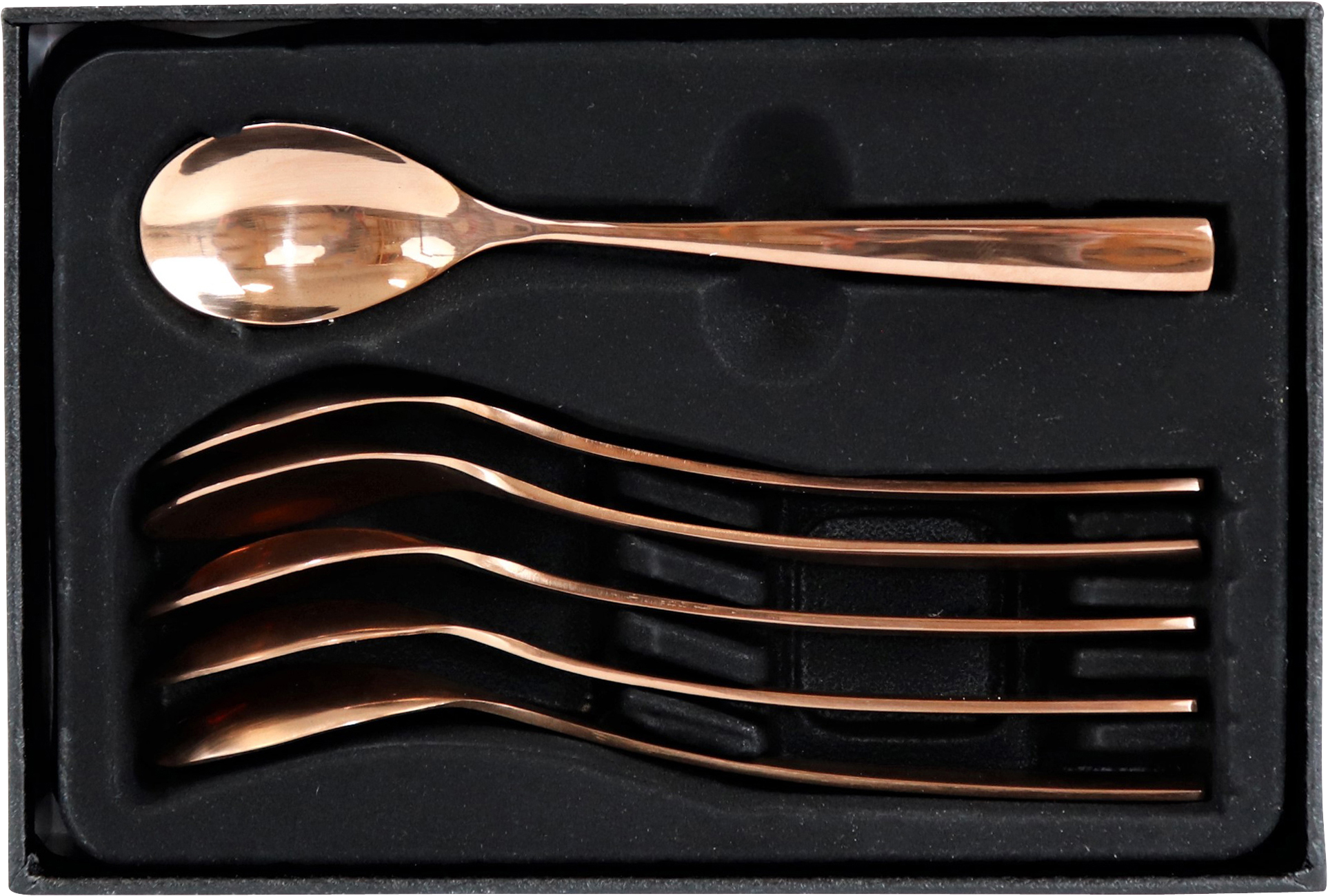 2934 CUCHARAS  COPPERY  S/6