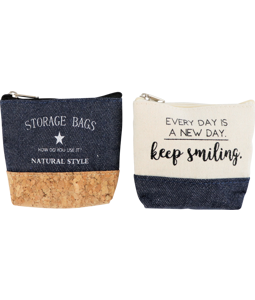 3206 SMALL BAGS NATURAL SMILE  S/2