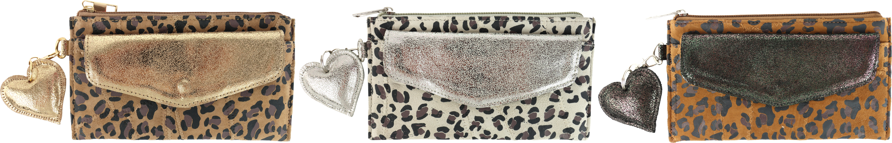 3300 LEDERPORTEMONNAIE LEO GLAM   S/3