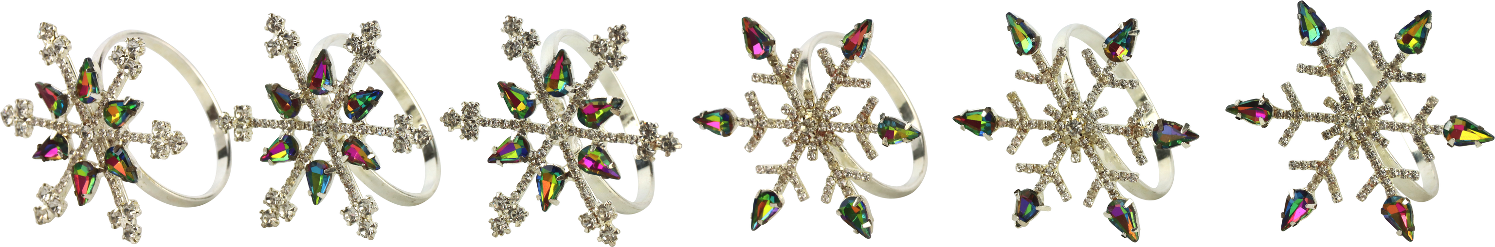 3564 PORTATOVAGLIOLI CRISTALLO  6PZ