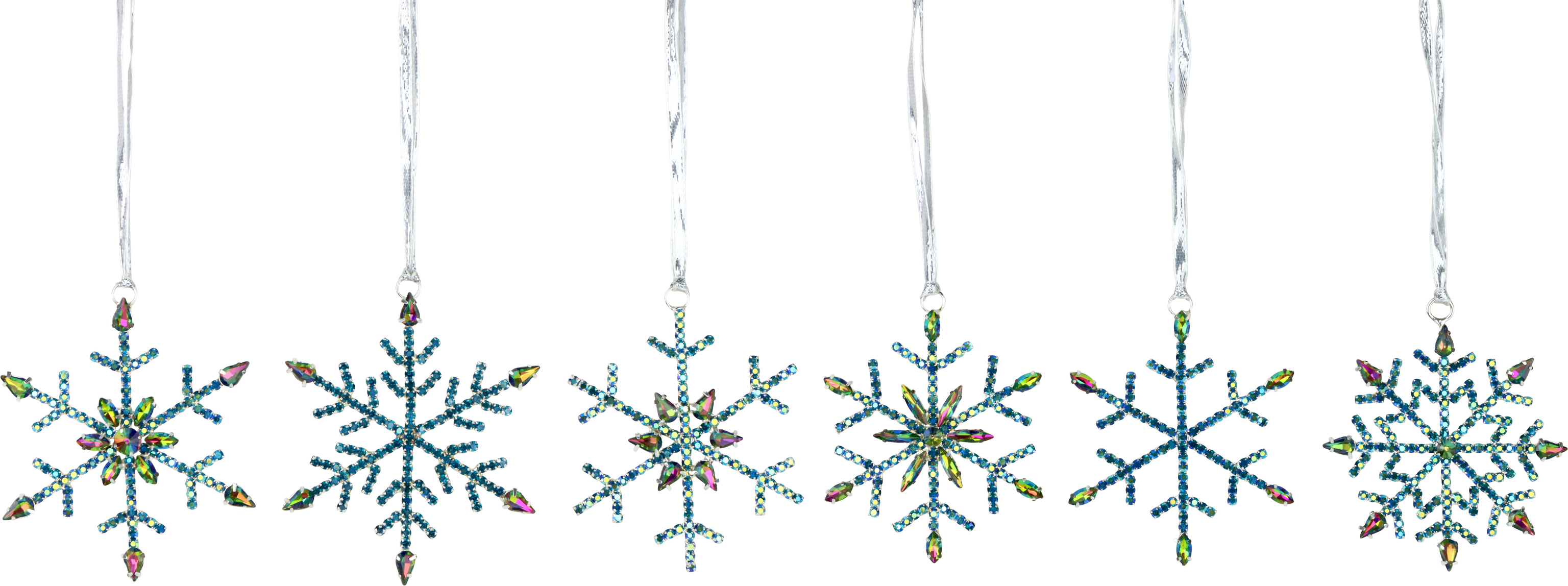 3579 ICE CRYSTALS SKY BLUE  S/6