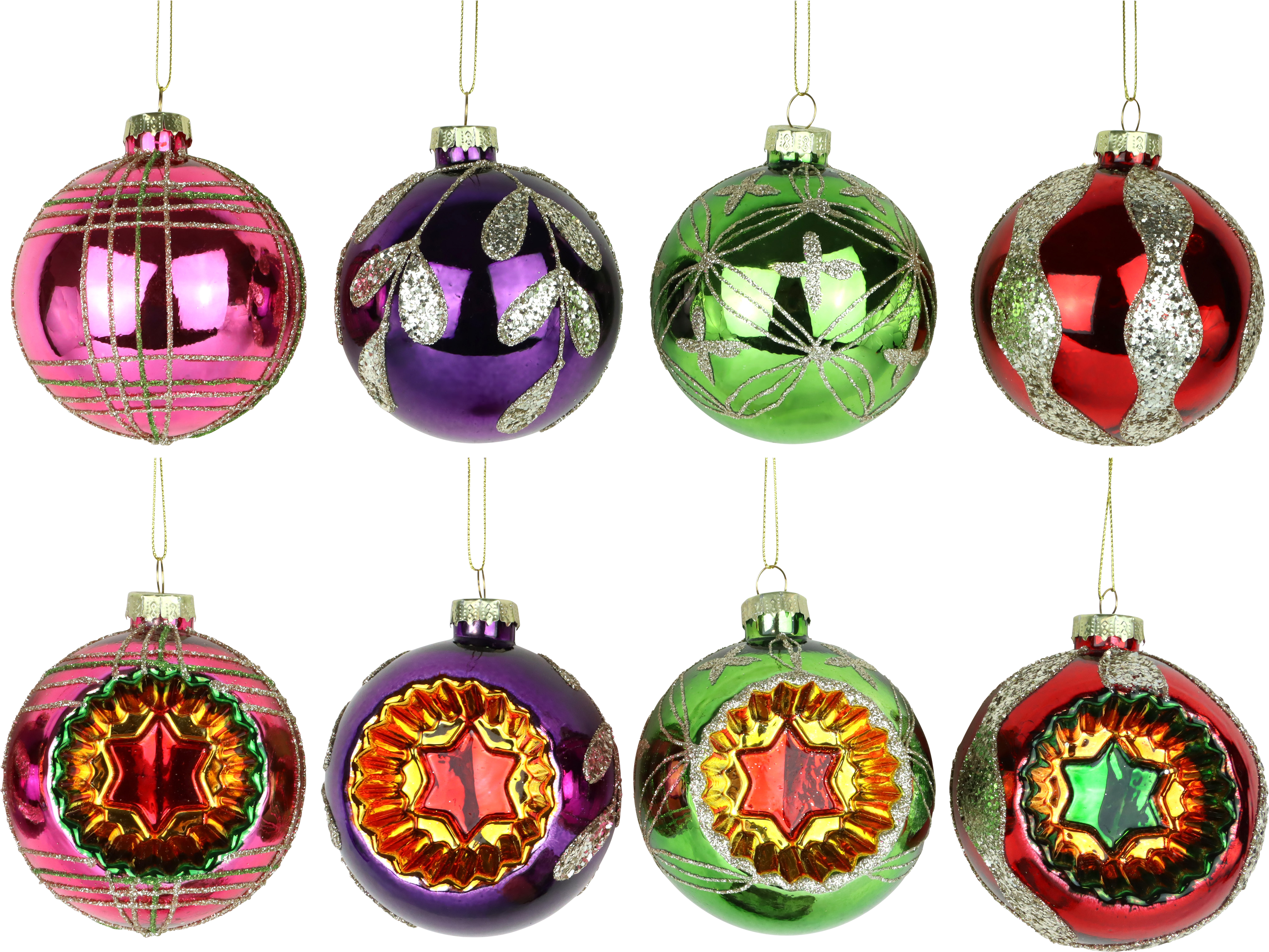 3826 GLASSCHMUCK VINTAGE NOEL  S/4