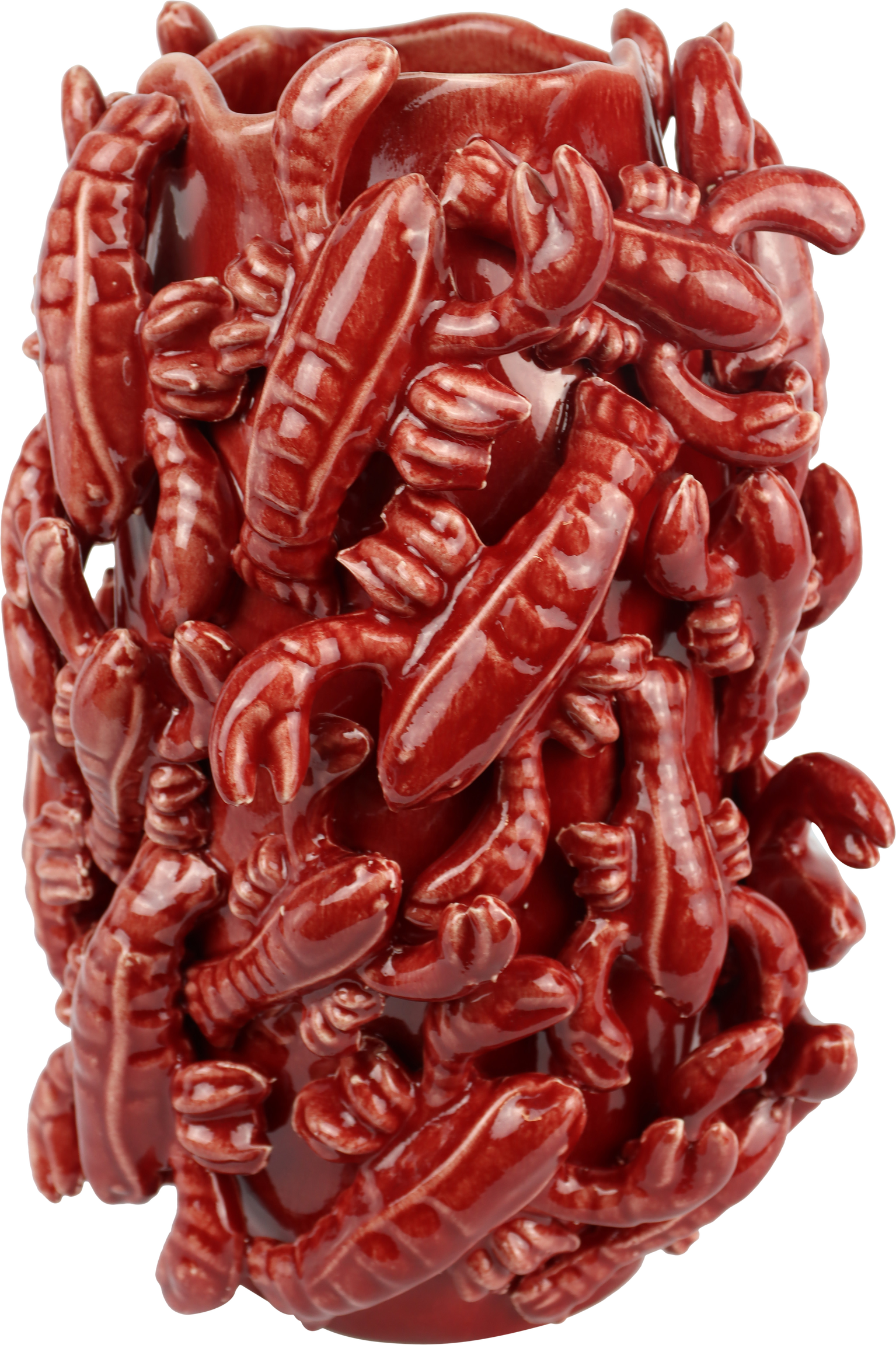 3893 JARRÓN OBJETO LOBSTER