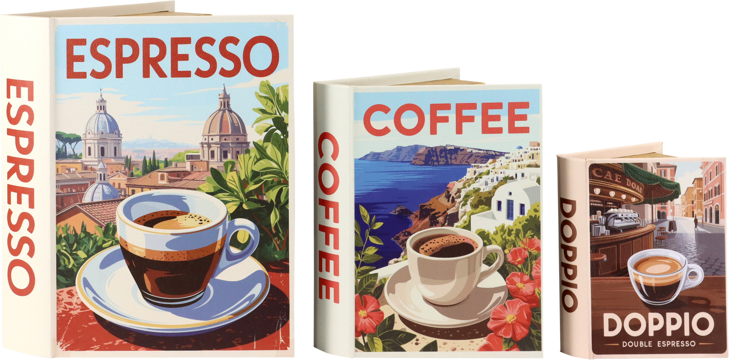 4098 WOODENBOXES CAFFÈ ITALIANO  S/3
