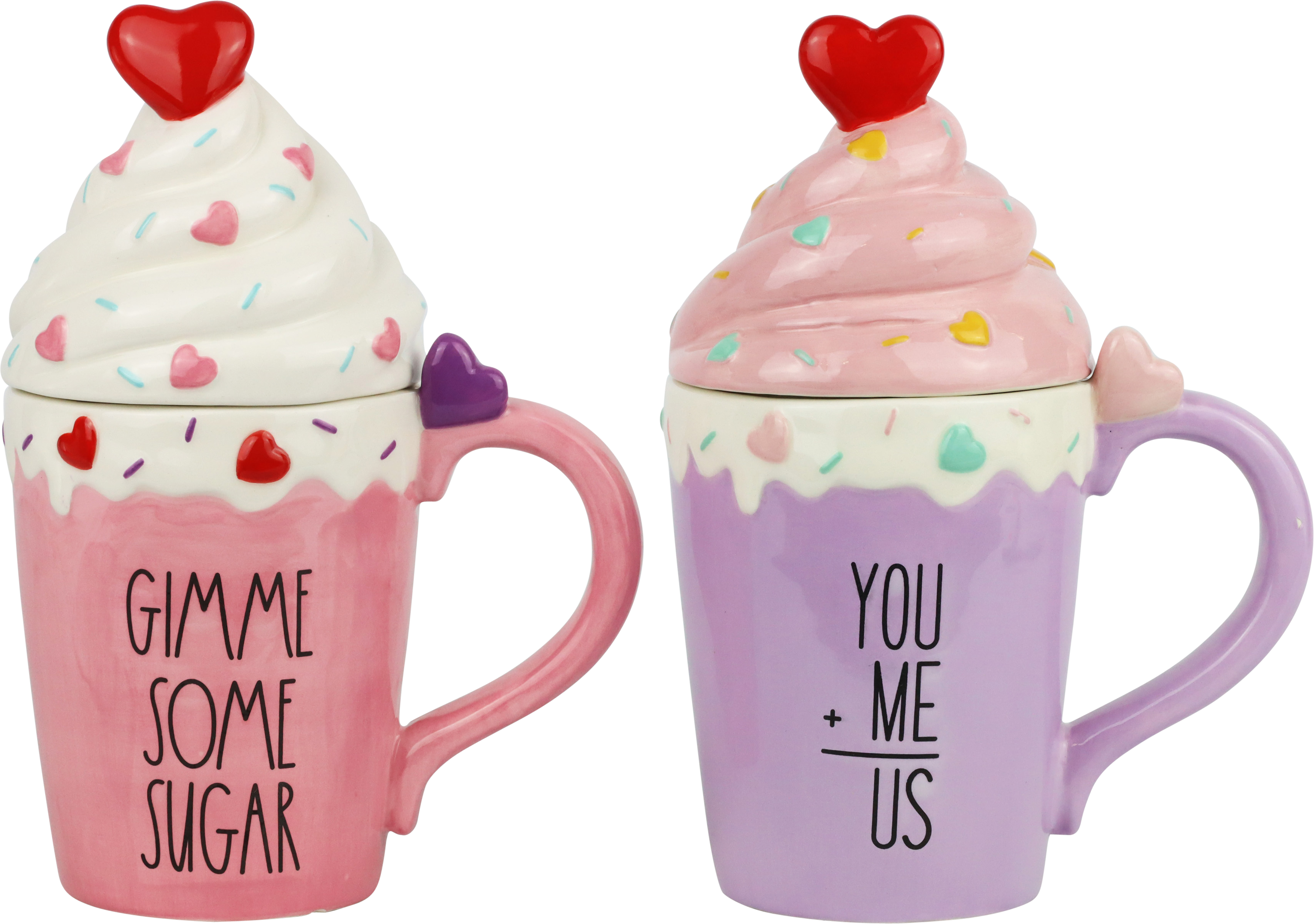 4730 TARROS CON TAPA LOVELY HEARTS  S/2