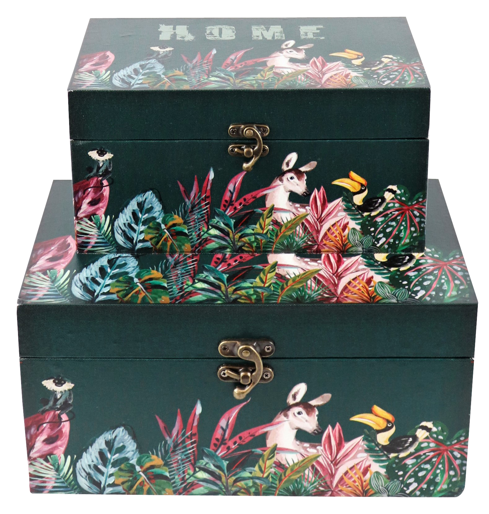 4751 WOODEN BOX BAMBI  S/2