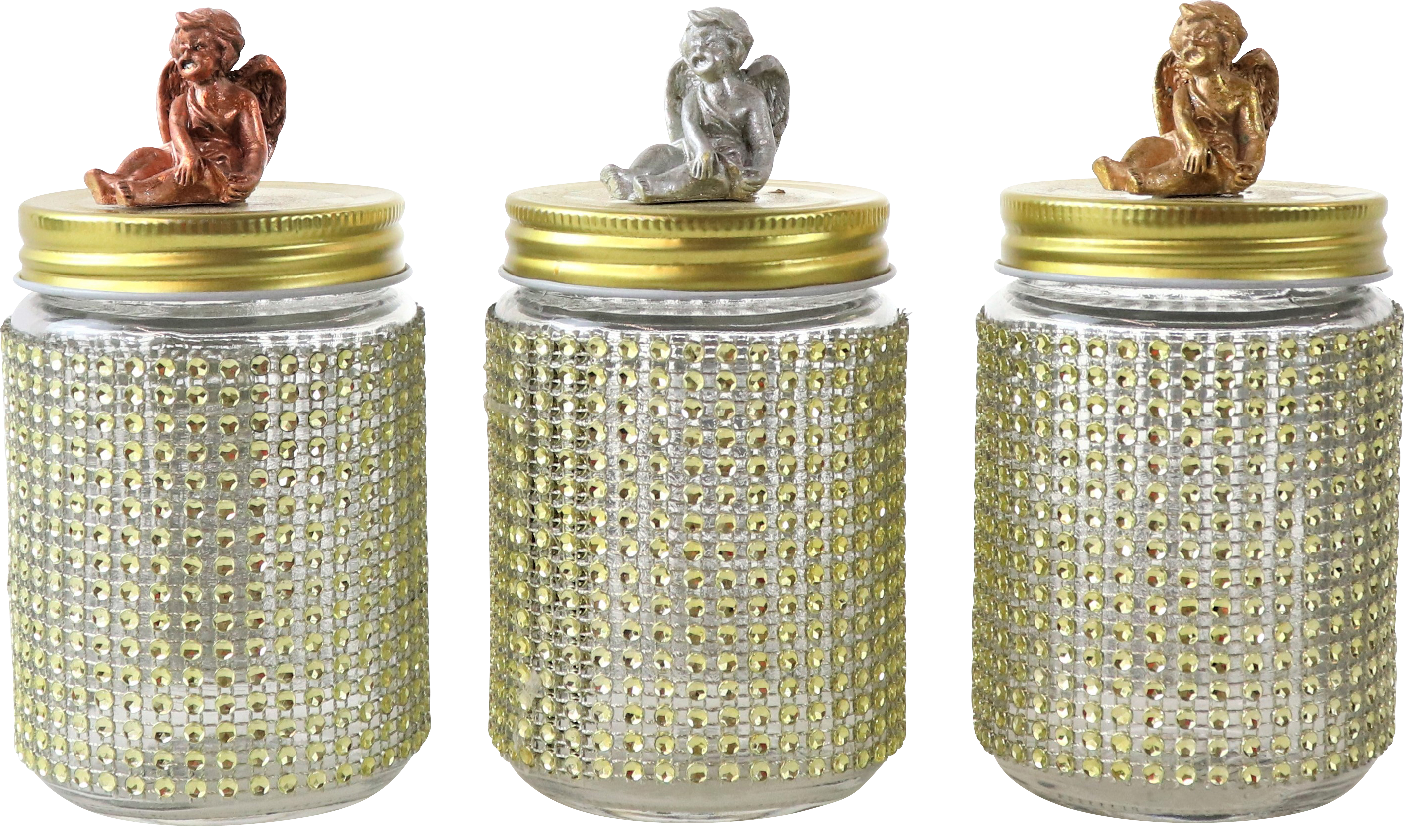 4847 VASI IN VETRO  ANGELO  3PZ