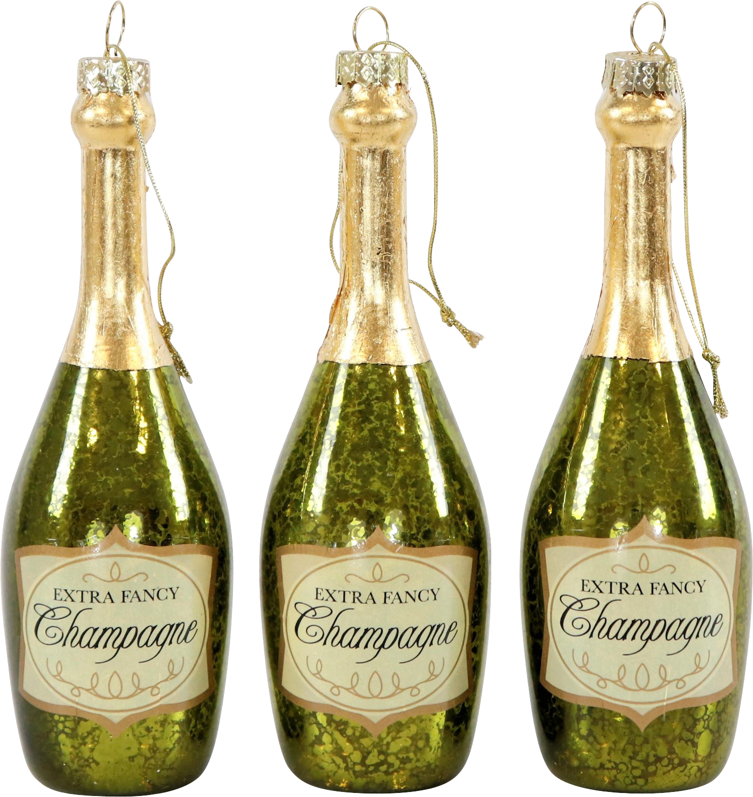 4956 GLASSCHMUCK FANCY CHAMPAGNE  S/3