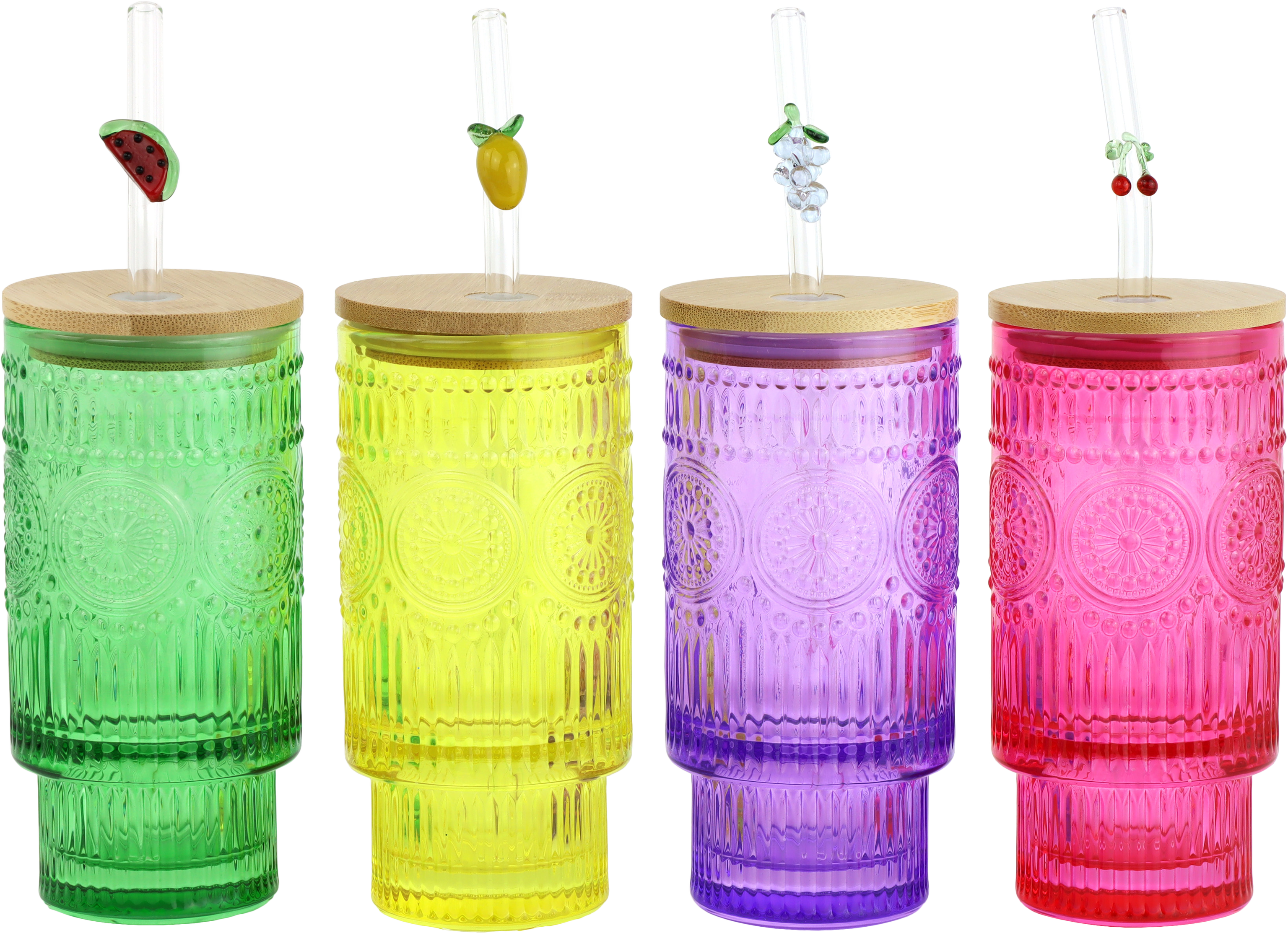 5005 GLÄSER M.STROHHALM COLORIDO  S/4