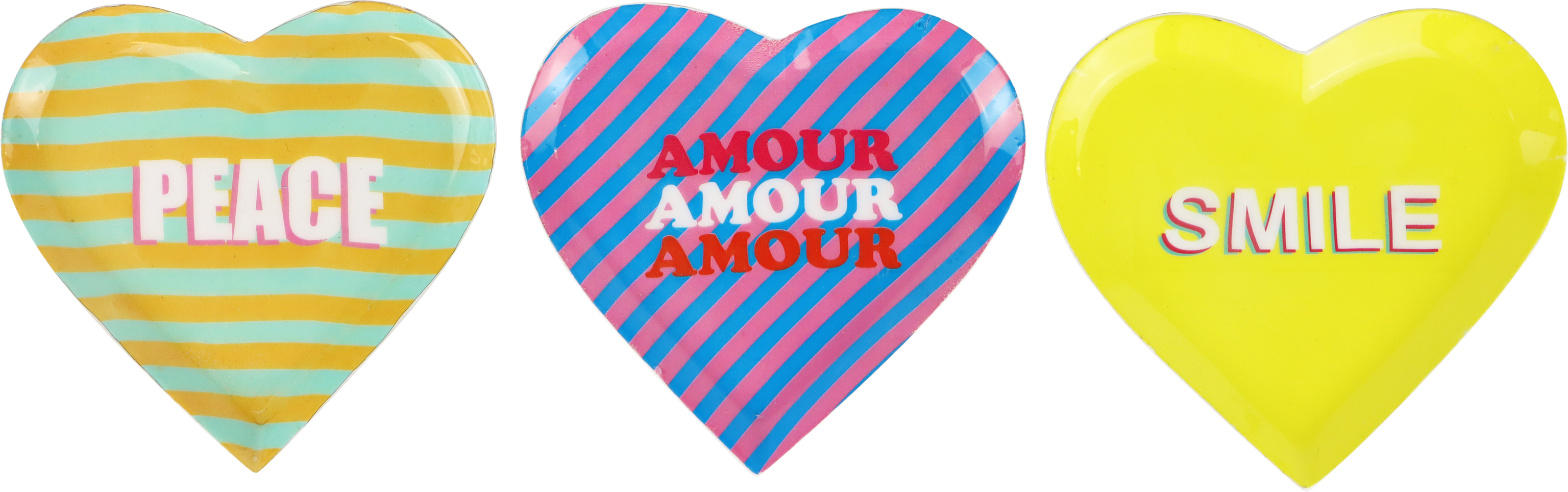 5024 PIATTO CUORE MESSAGE  3PZ