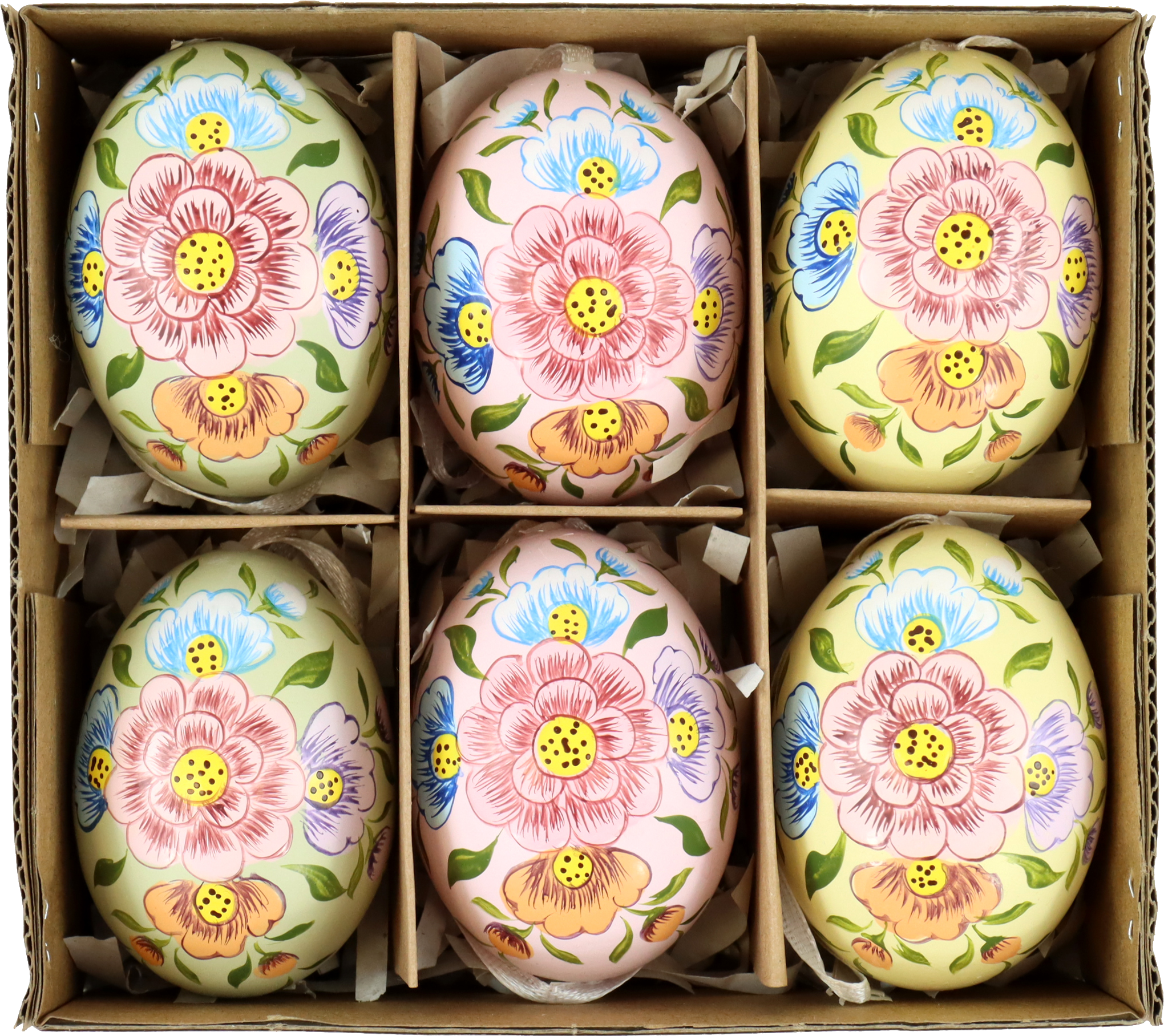 5329 CAJA HUEVOS FOLK BLOOM  S/6