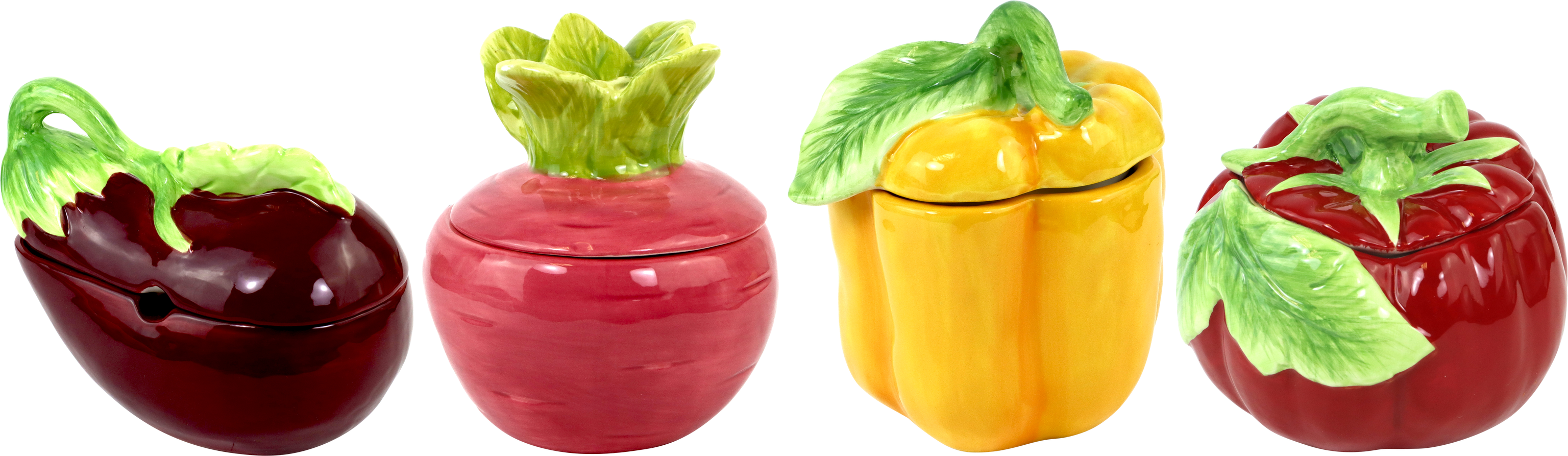 5477 FRASCOS DE CERÁMICA VEGGIE  S/4