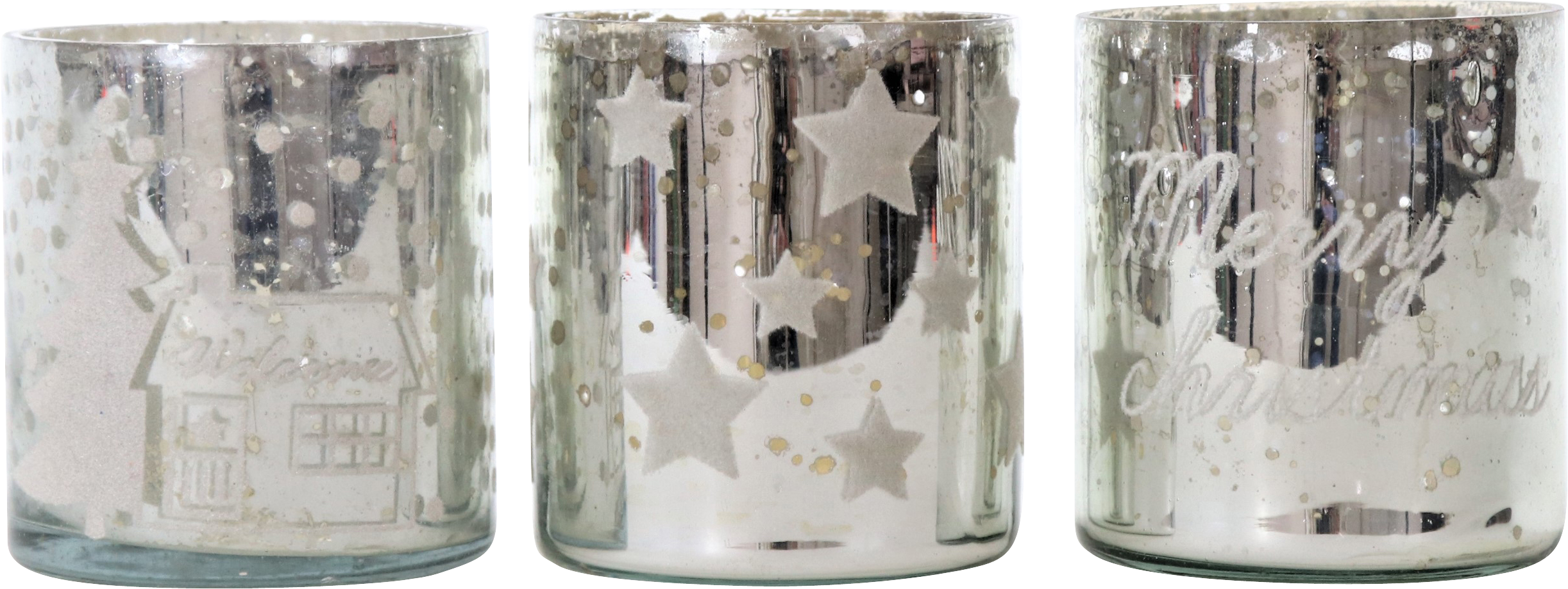 5531 PHOTOPHORES MERRY CHRISTMAS  3P