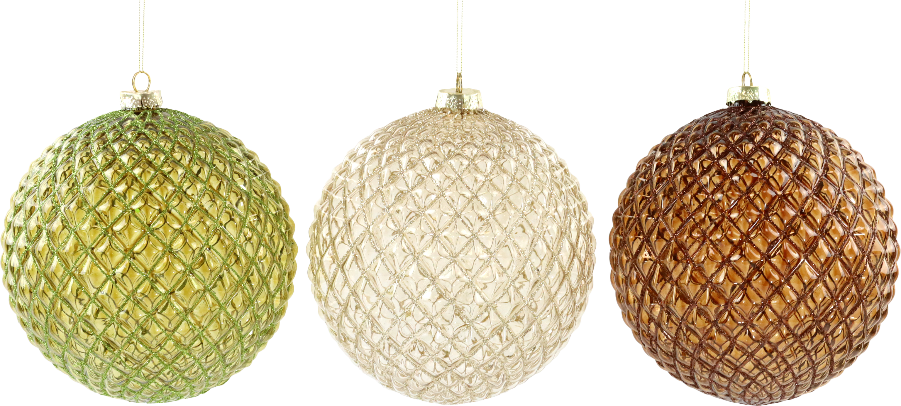 5585 SFERE DI VETRO MYTSTIC MEADOW  3PZ