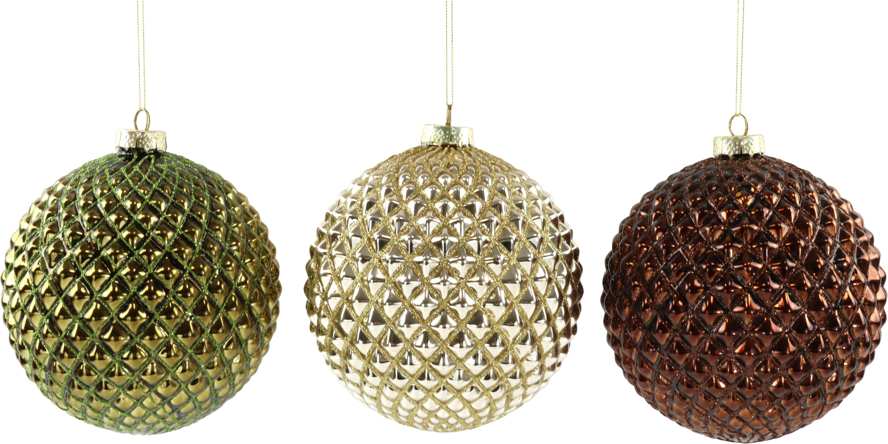 5590 SFERE DI VETRO MYTSTIC MEADOW  3PZ