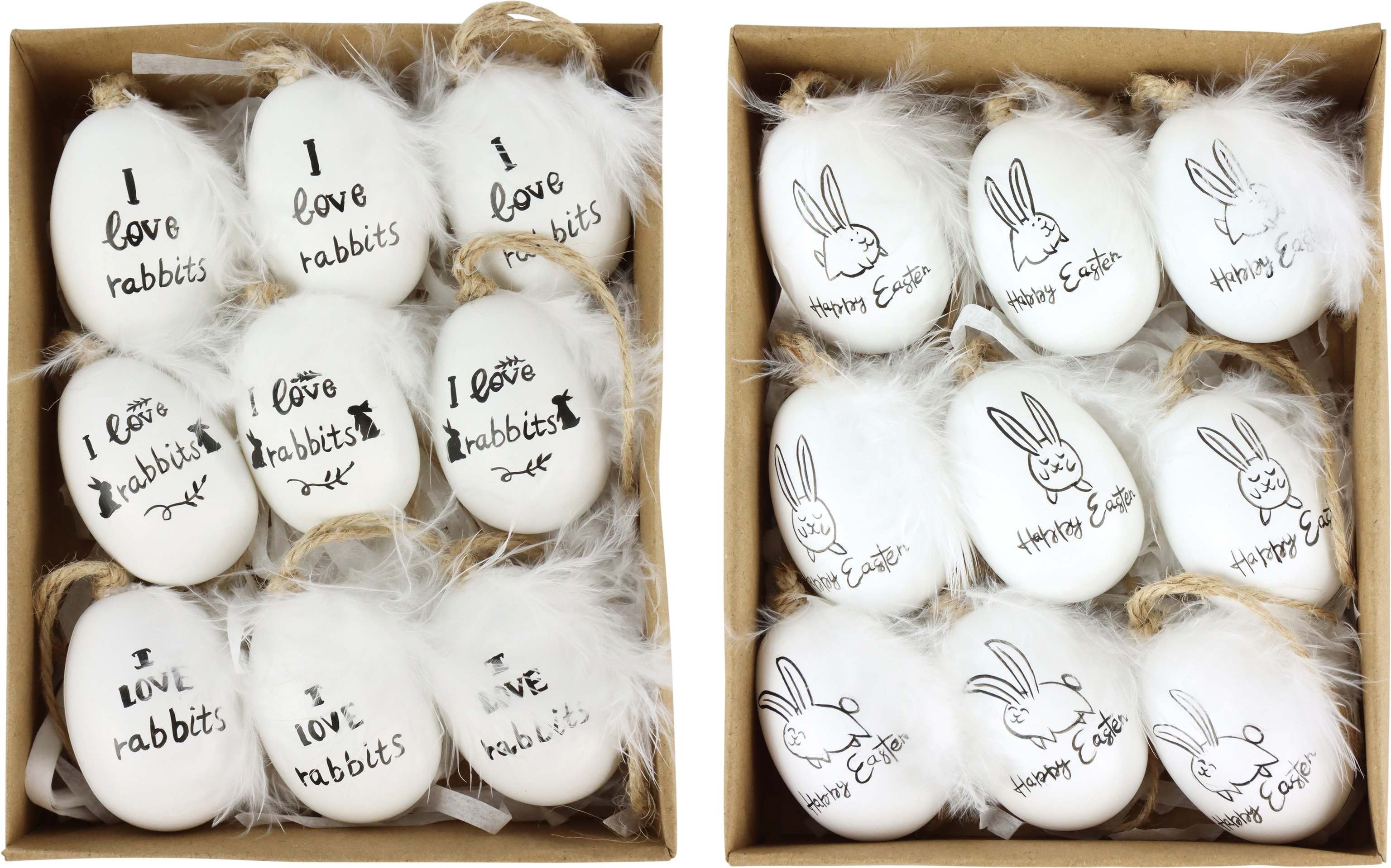 5690 CAJA HUEVOS  RABBIT LOVE  2x9 S/18