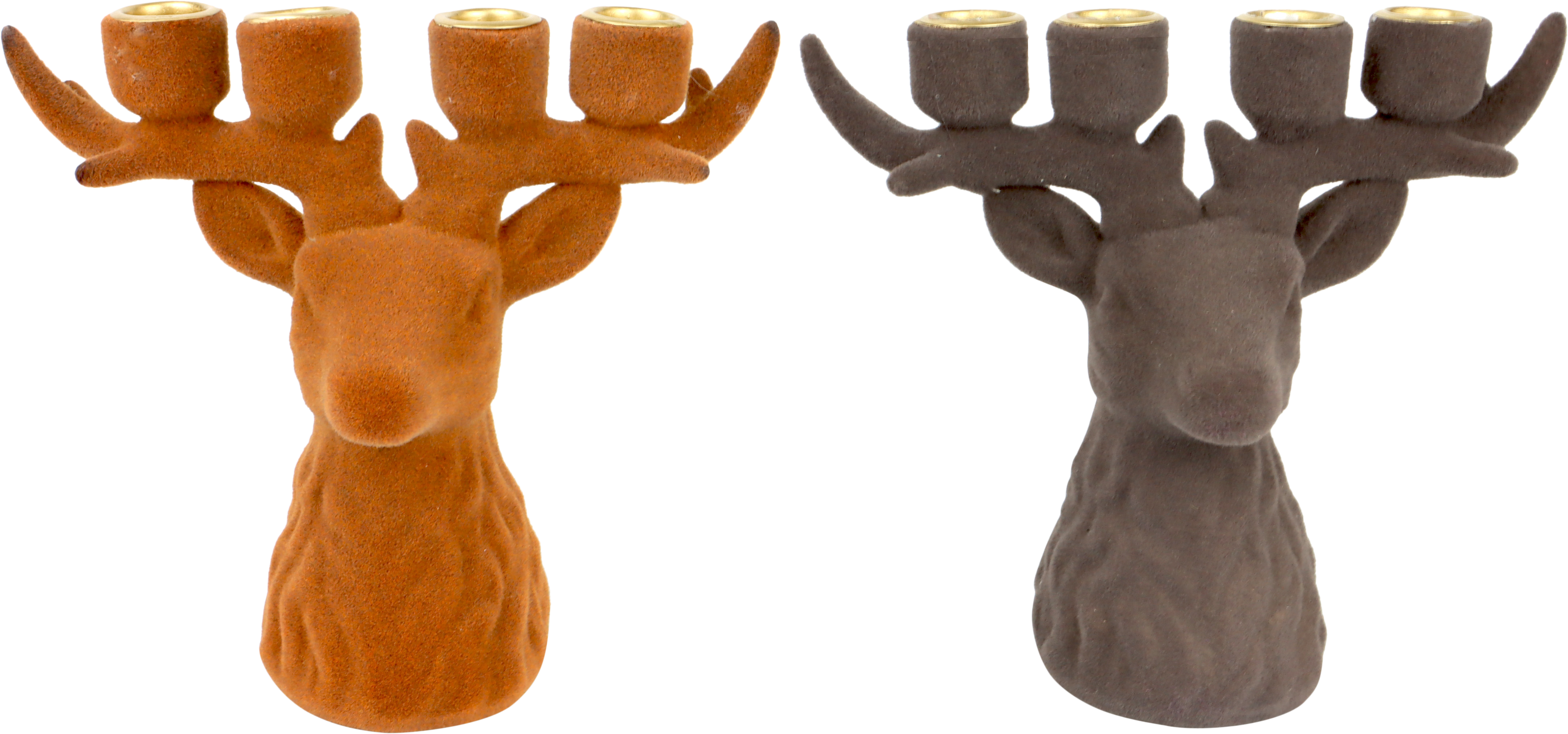 5735 CANDLE HOLDERS FOREST GLOW  S/2