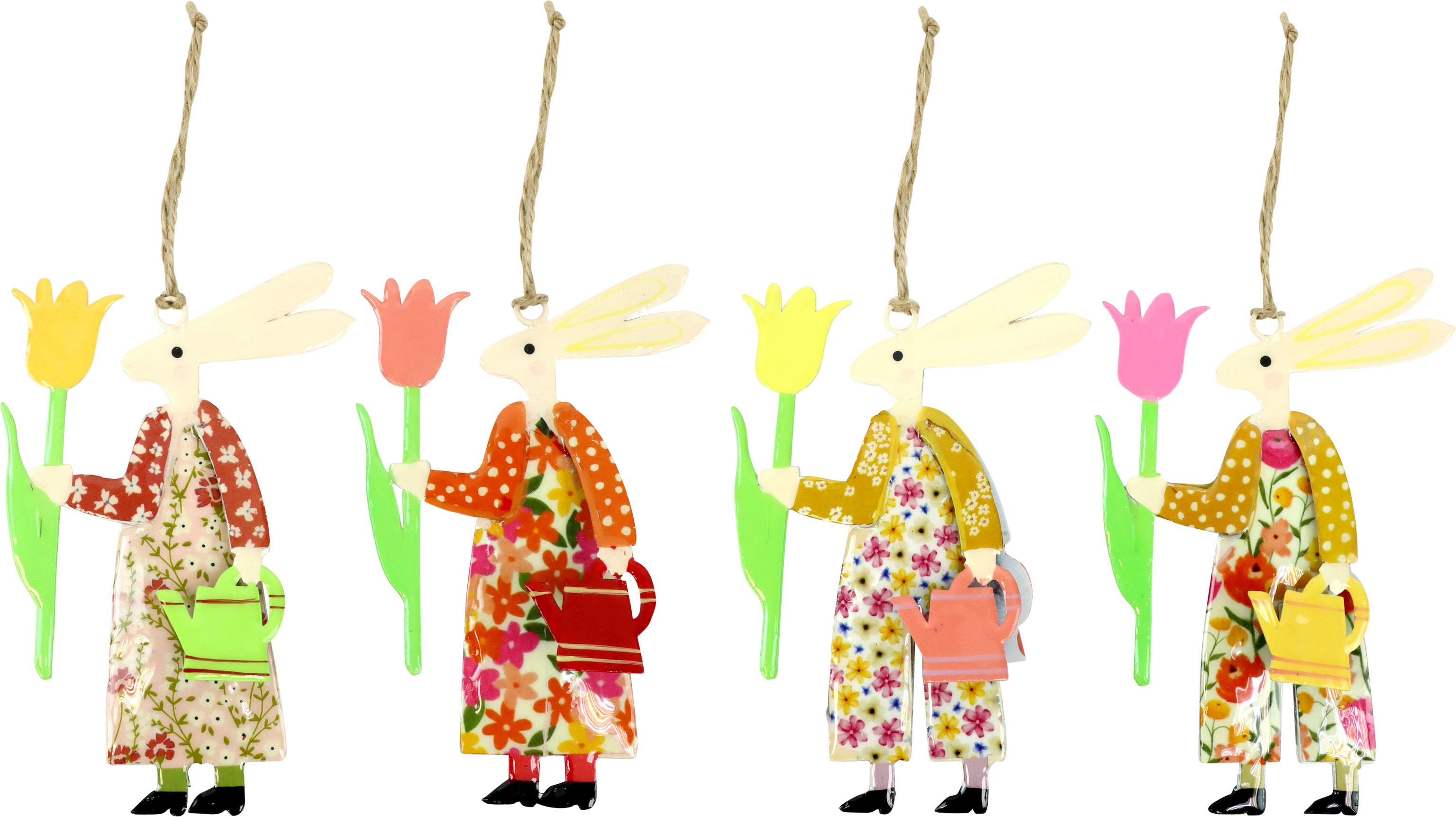 5821 COLG. DECO BUNNY GARDENER  S/4