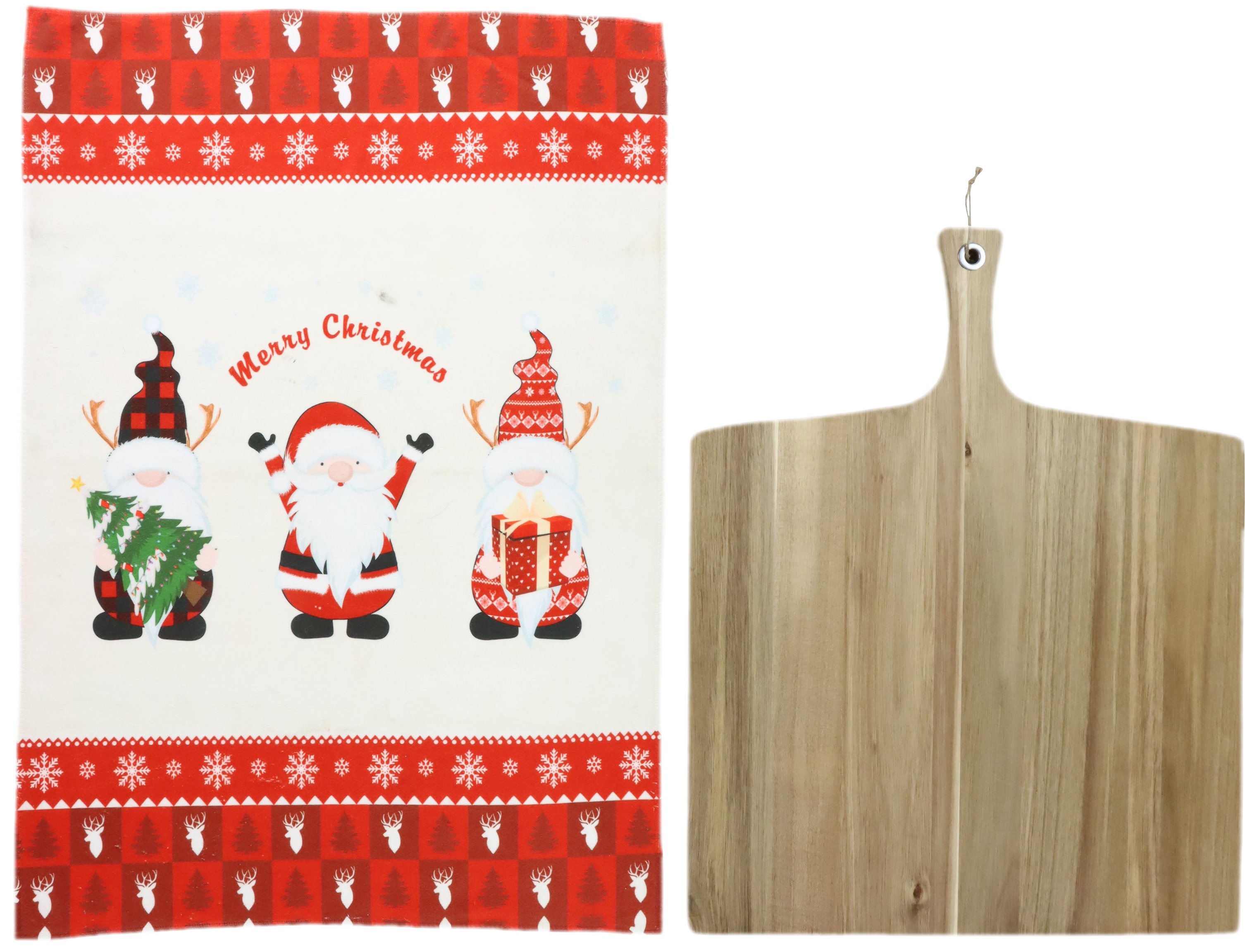 6413 TAGLIERE CON PANNO DA CUCINA 2PZ