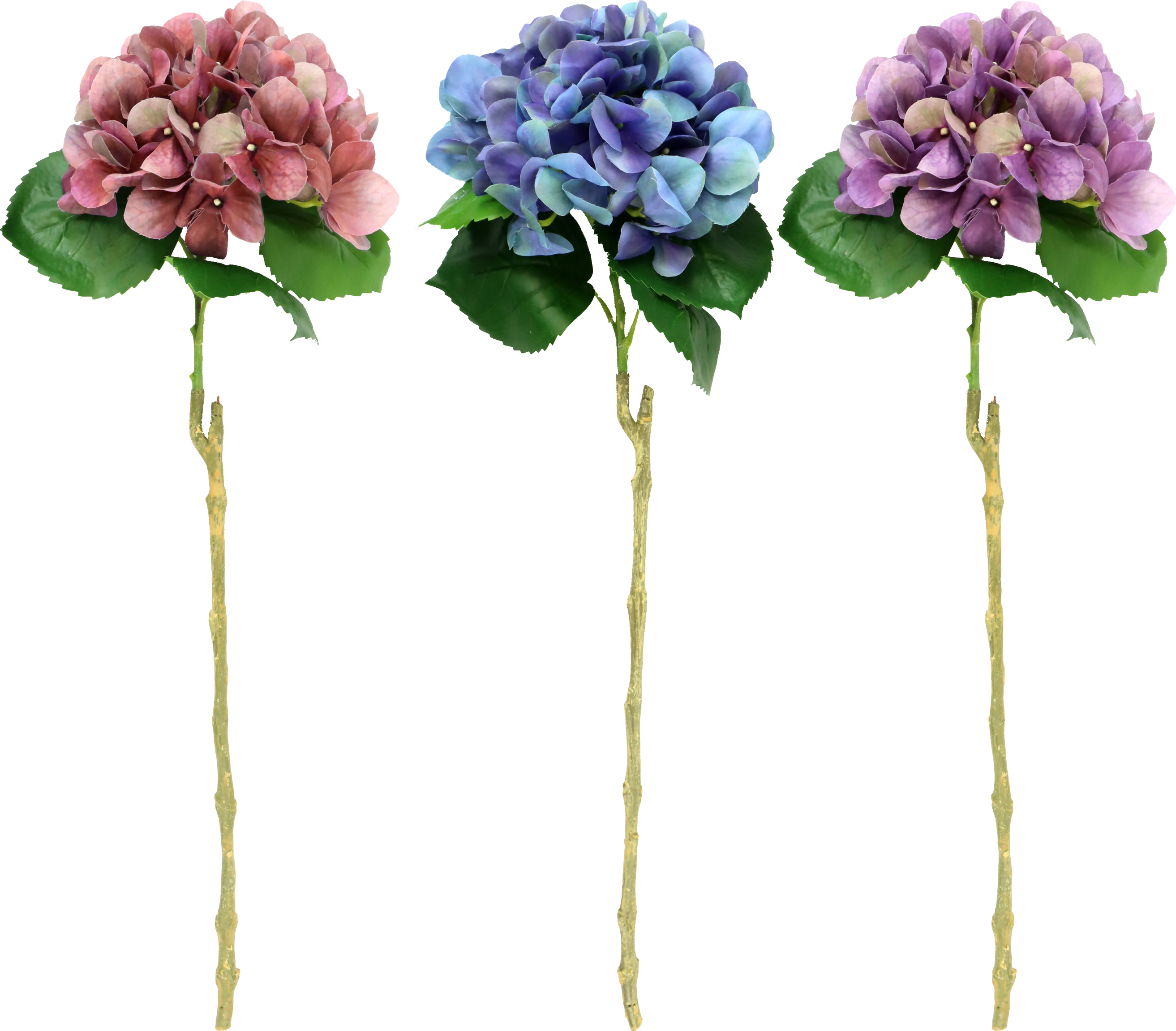 6612 FLOWER HORTENSIE  S/3