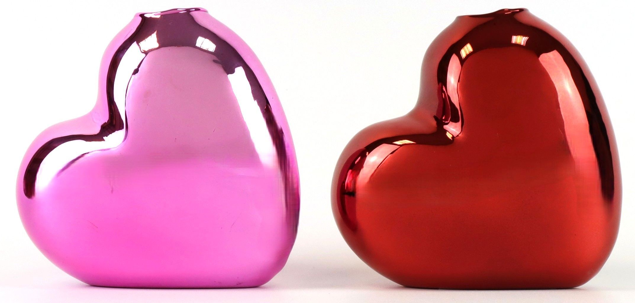 6755 GLASSVASES AMORE  S/2