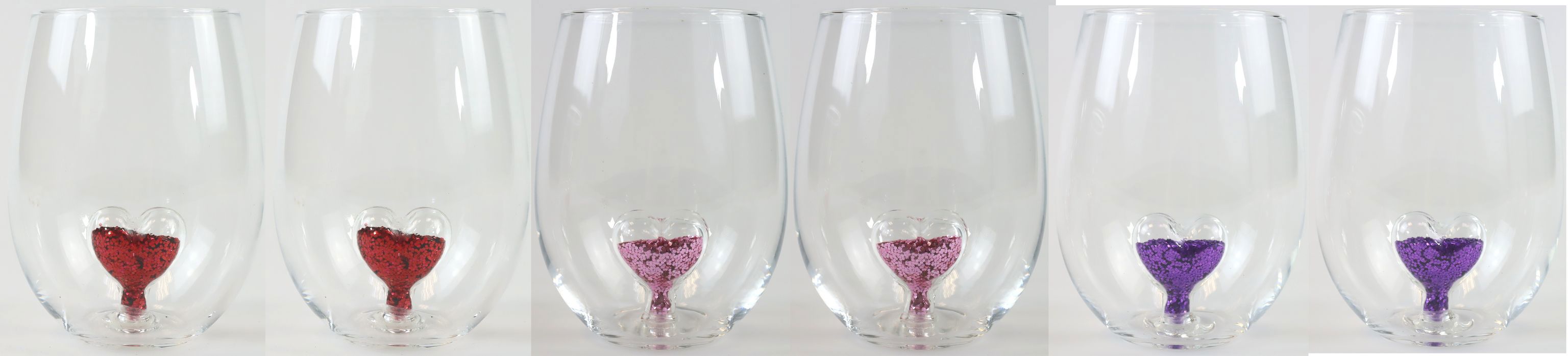 6771 VASOS AMORE  S/6