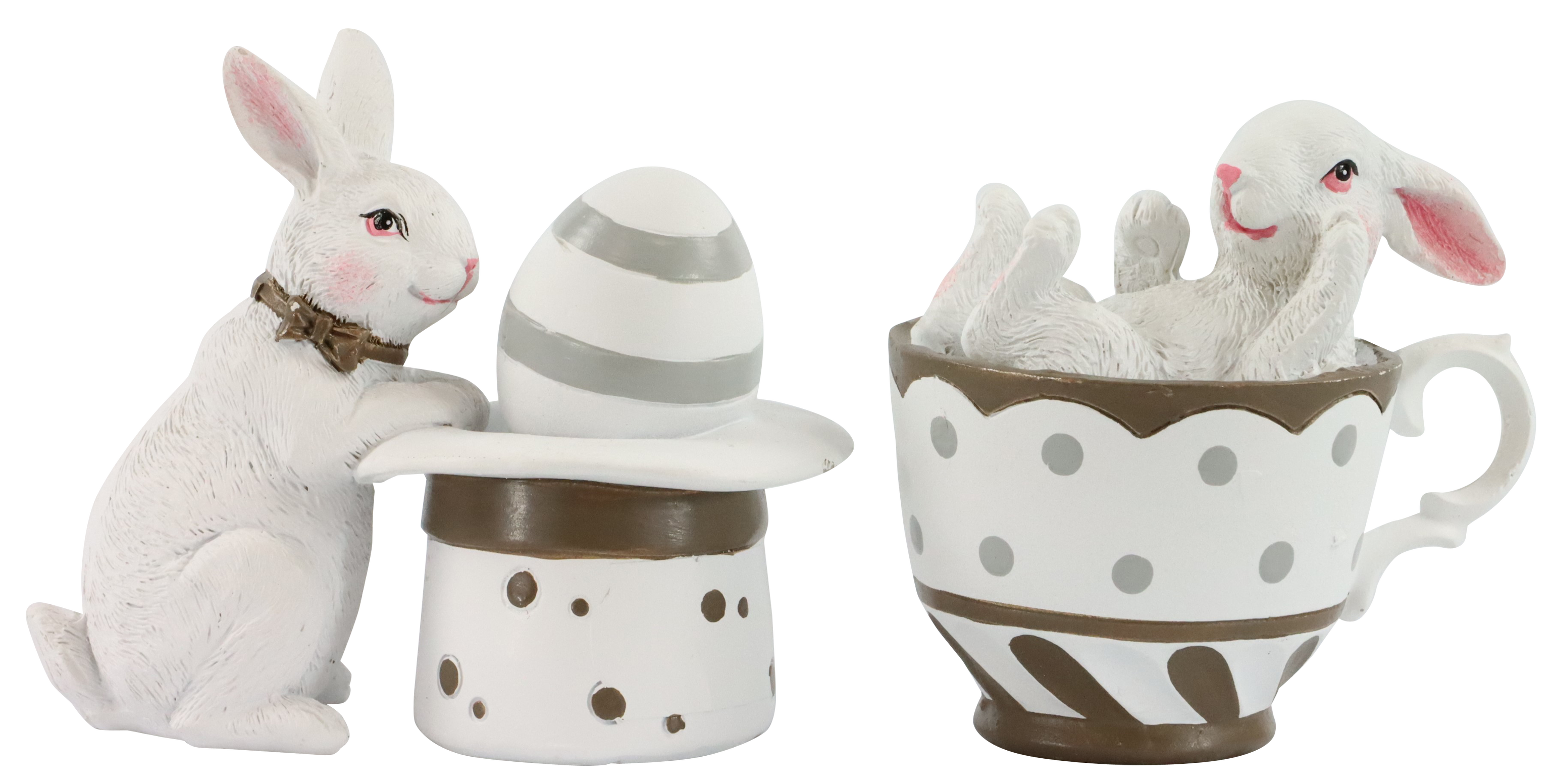 6914 CONEJOS TEATIME  S/2