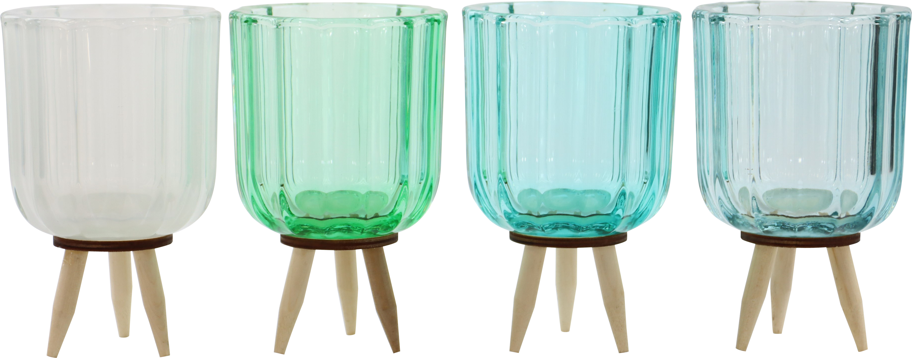 7086 LANTERNS SERENITY  S/4