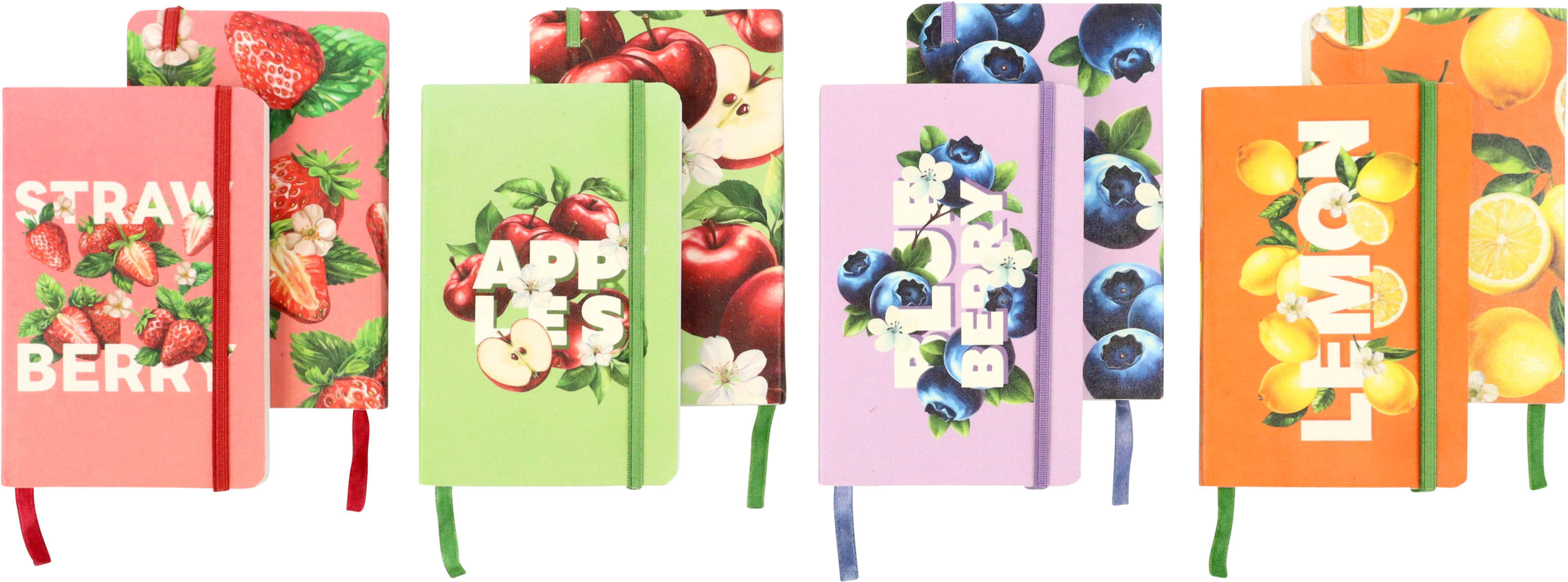 7187 NOTEBOOKS FRUITY FRUITS  S/4