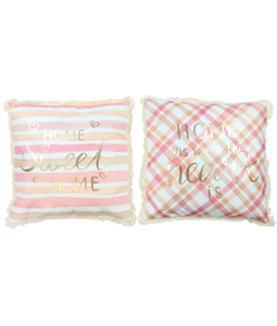 7444 COUVRE-COUSSIN  SWEET HOME  2P