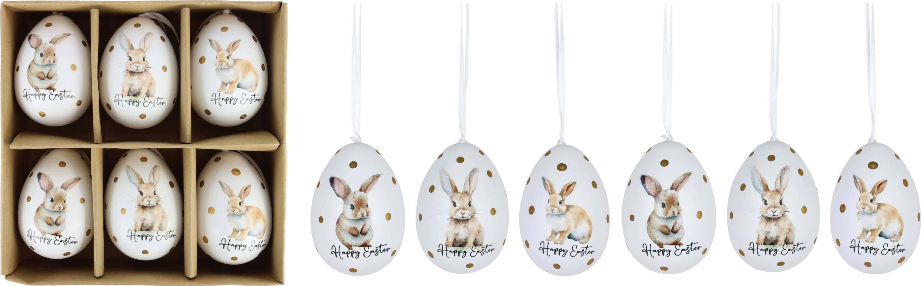 7490 SCATOLA DI UOVA HAPPY EASTER  6PZ