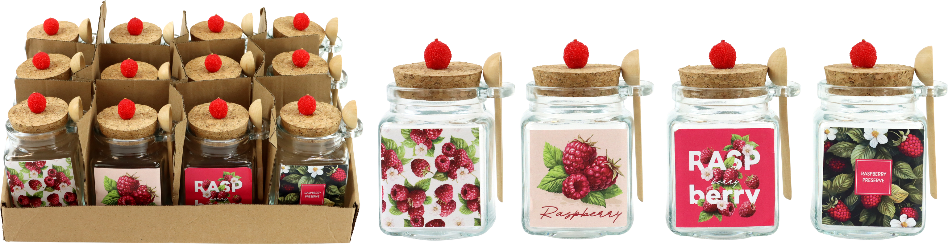 7517 JARS RASPBERRY  S/12