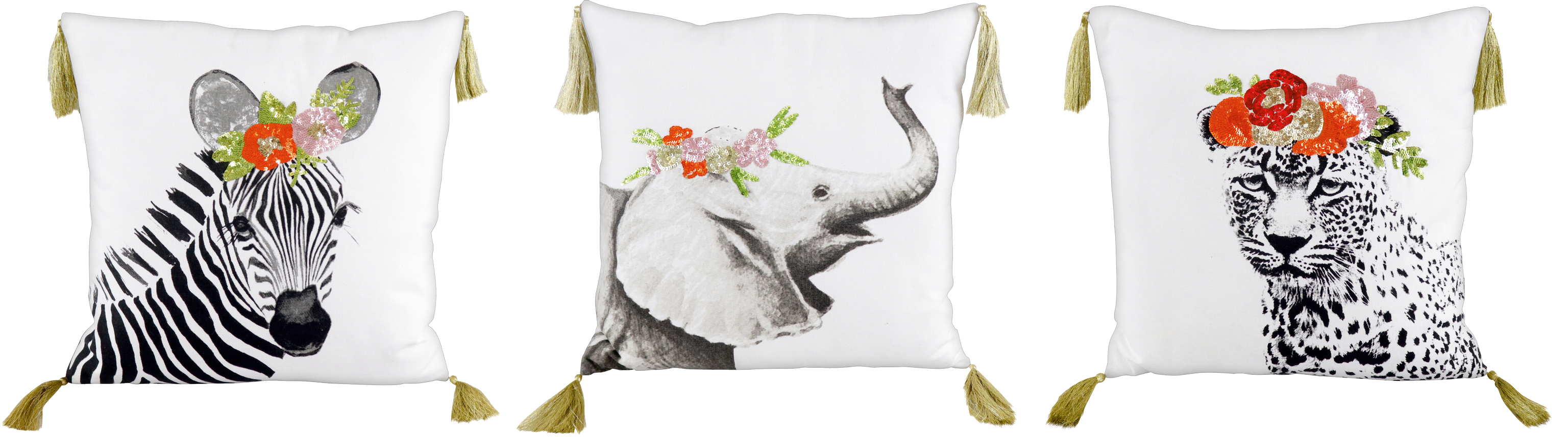 7873 FUNDAS COJÍN  SAFARI 45x45 S/3